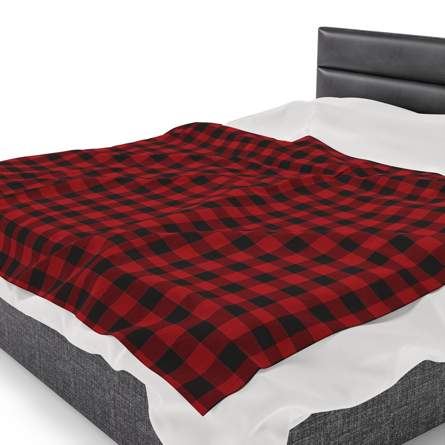 Plaid Christmas Blanket holiday blanket christmas movie watching blanket Merry christmas blanket Velveteen Plush Blanket