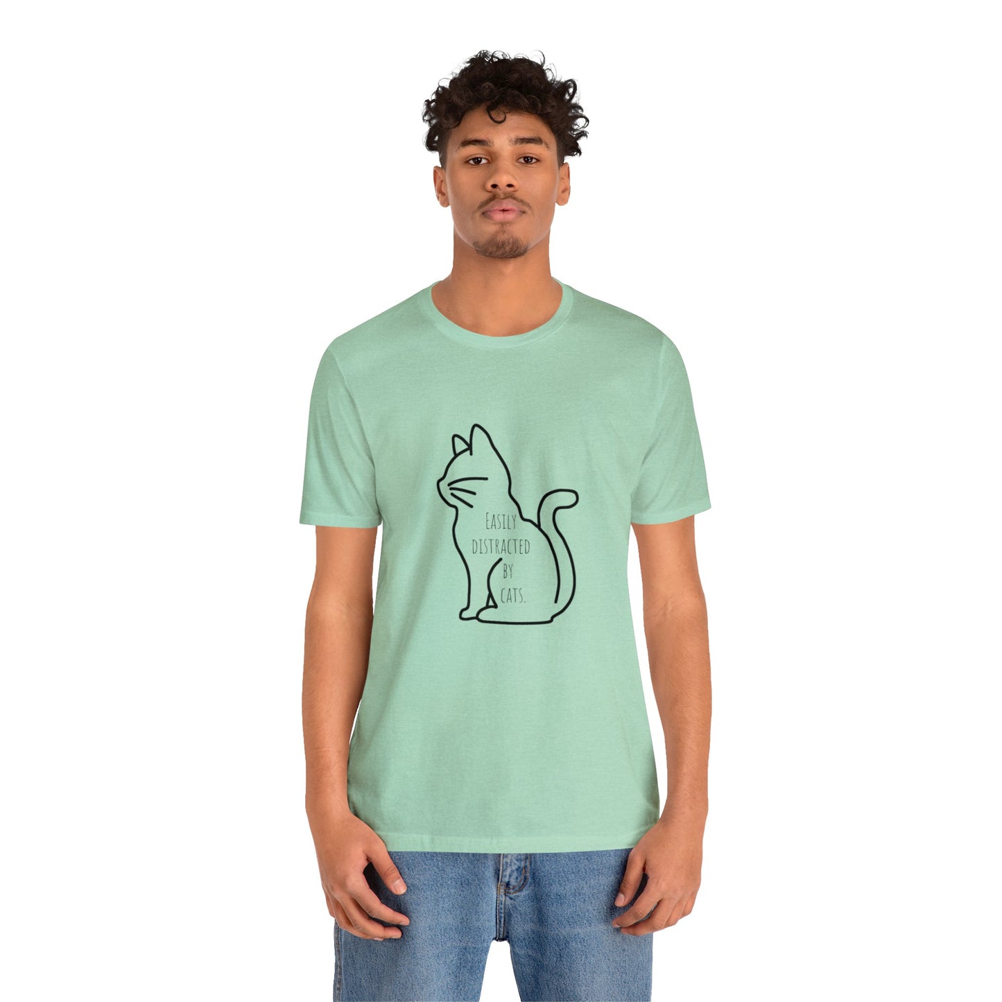 Easily distracted by cats Funny Cat lover shirt anime cat Shirt karma is a cat Gift for Cat Lover Gift for Cat Mom Gift cat dad shirt