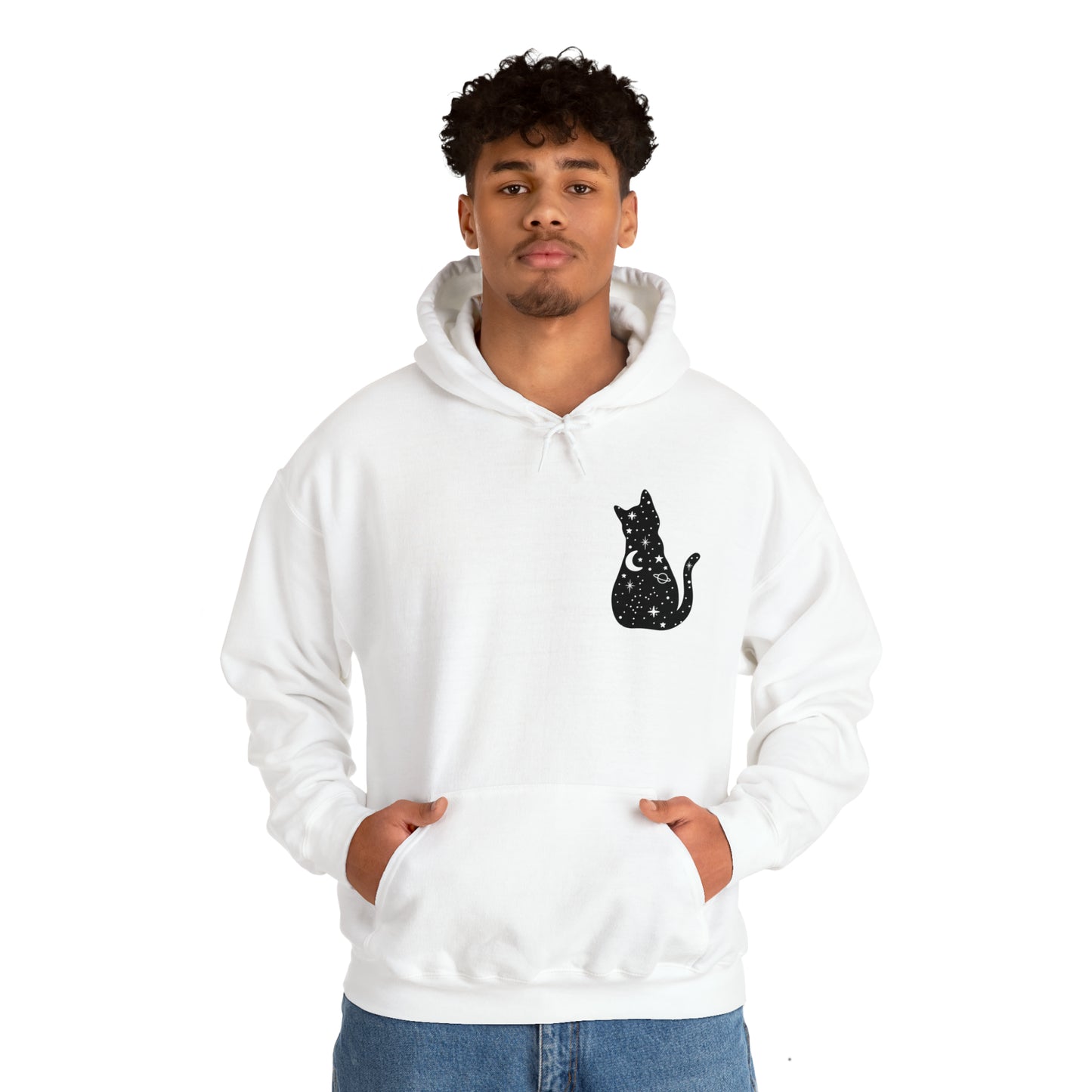 Halloween Sweatshirt Black Cat Shirt Halloween Sweater Halloween Cat Sweatshirt Gift for Cat Lover Gift Black Cat Gift for Cat Mom Gift Moon