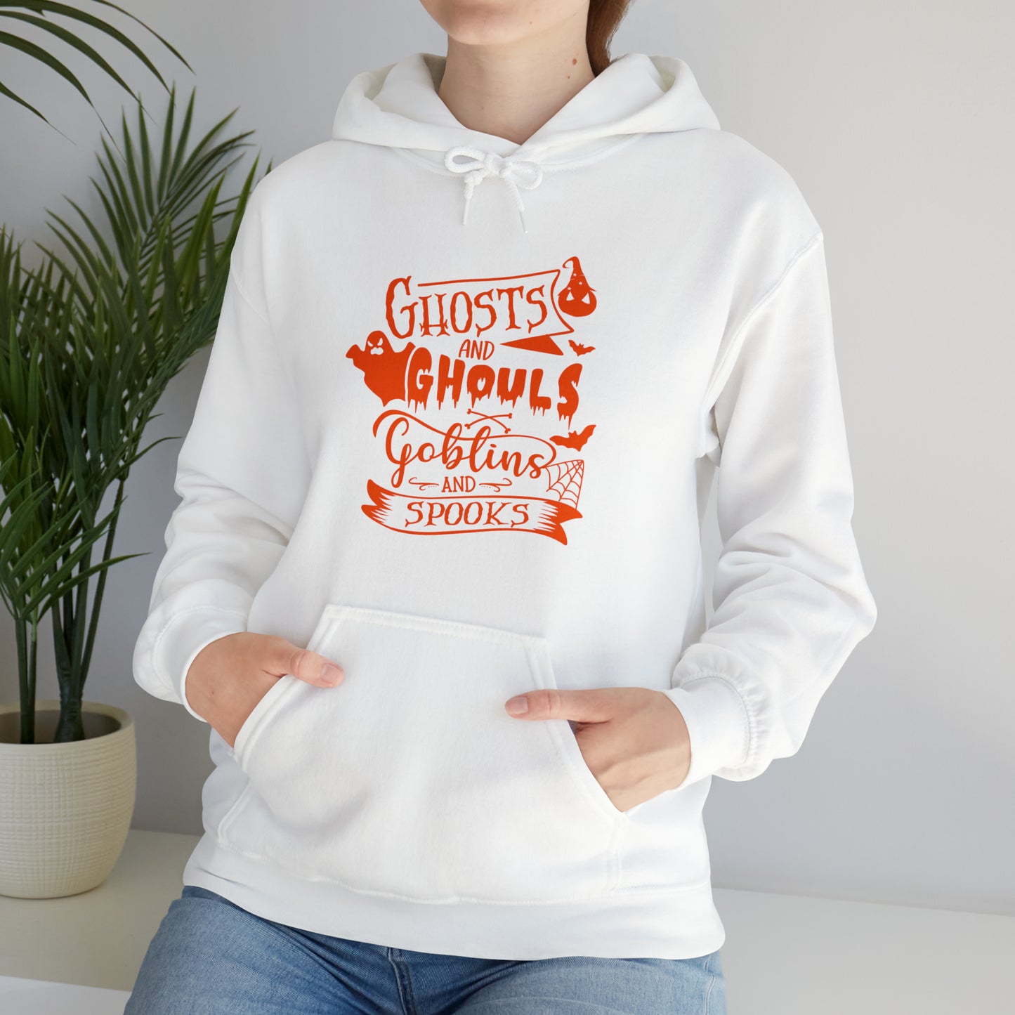 Spooky Halloween Hoodie, ghouls trick or treat ghost Halloween sweater,Halloween Sweatshirt,Spooky Season T Shirt,Christmas gift