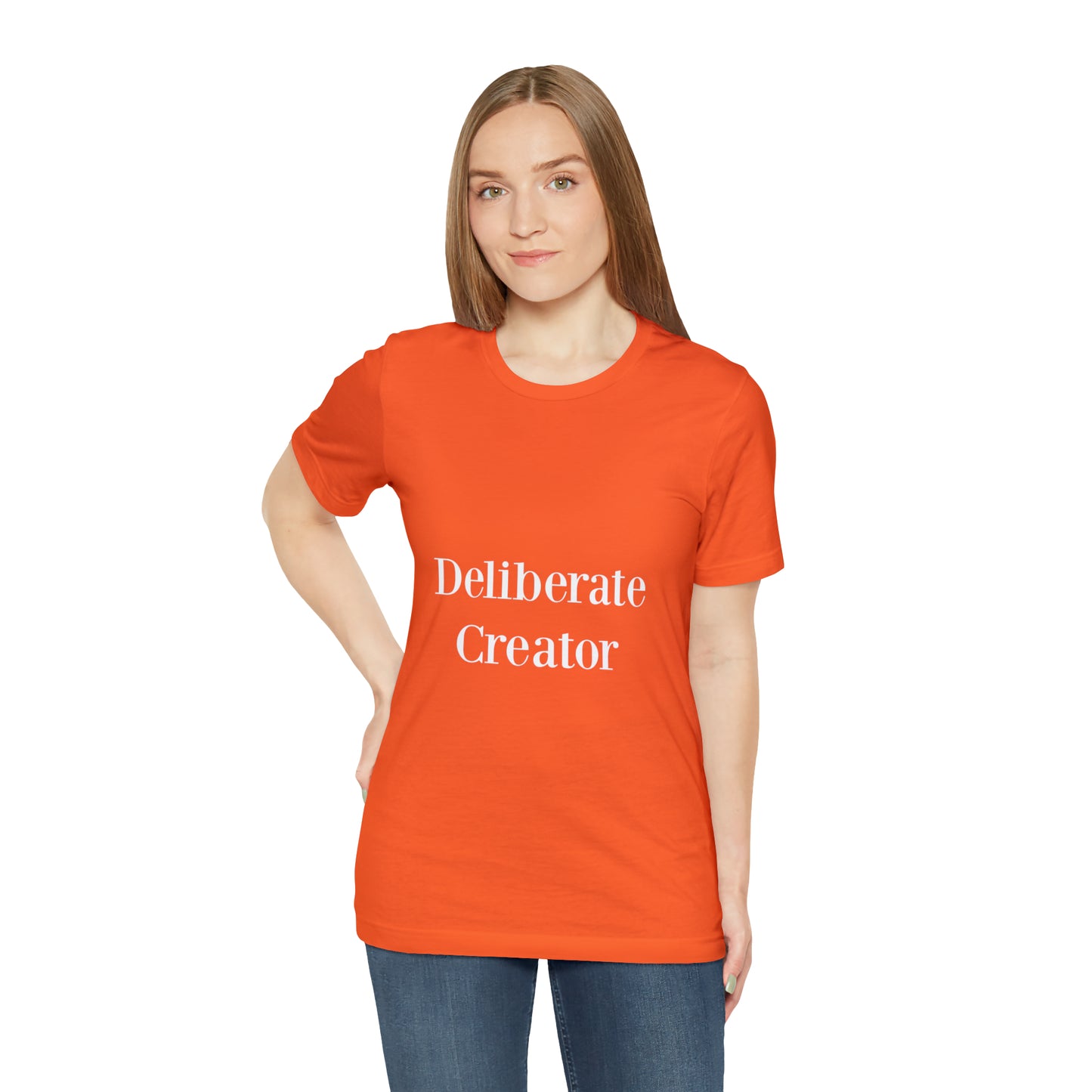 Deliberate creator tee, Unisex Jersey Short Sleeve Tee