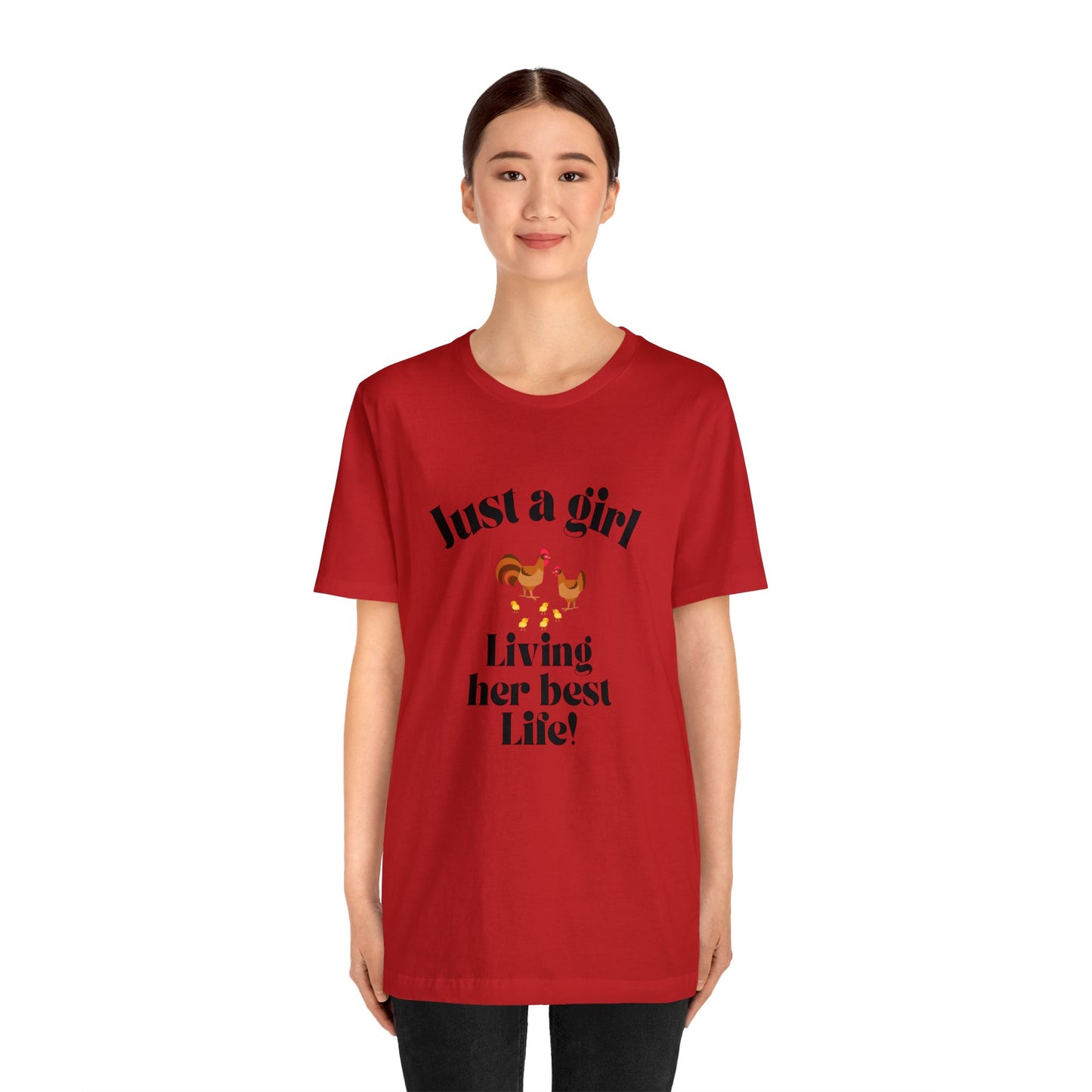 Just a girl who loves chickens shirt funny gift for her chicken shirt girlfriend shirt birthday Shirt Matching travel Tees farm life style
