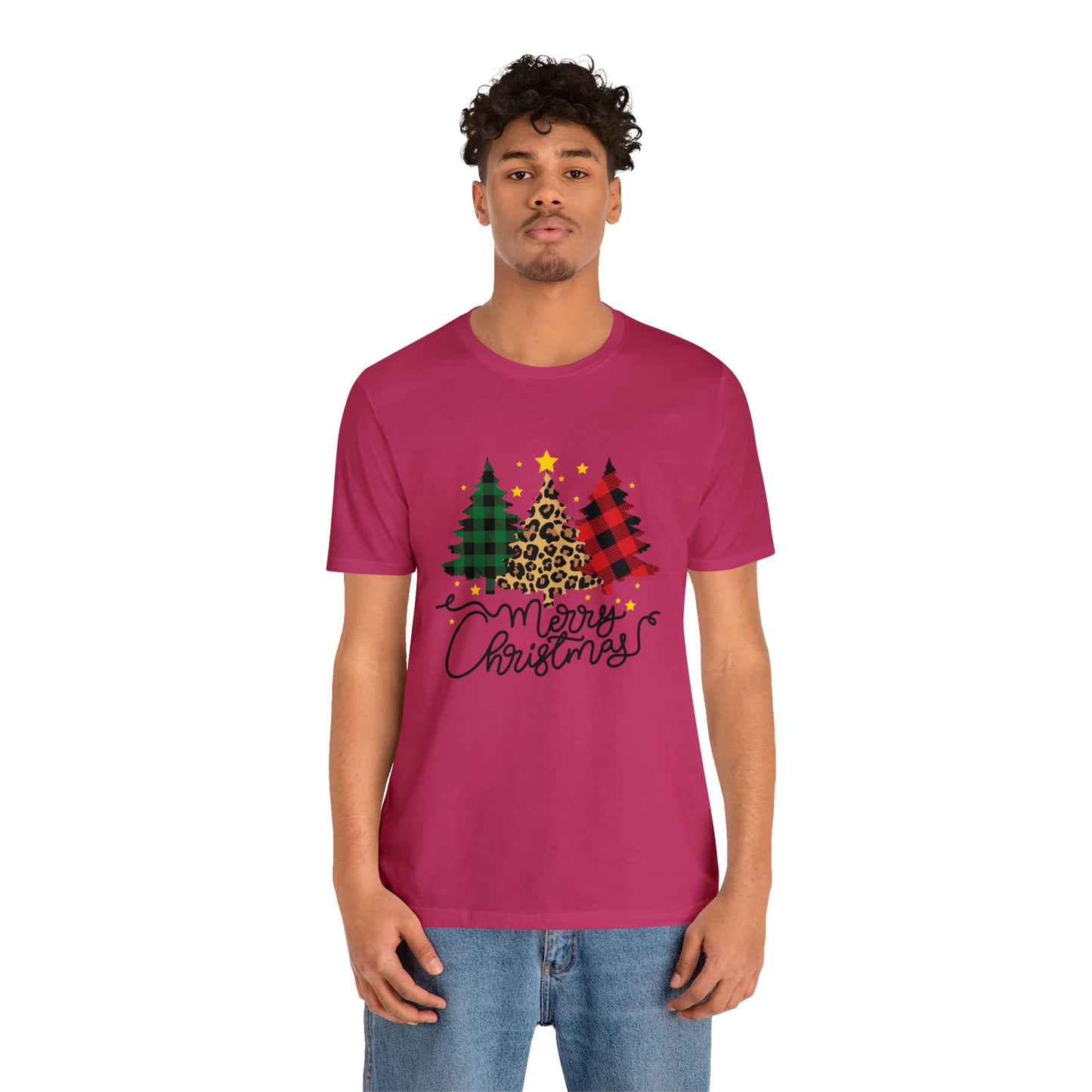 Festive AF shirt Pink Merry Bright Christmas Tshirt for Women Men Christmas Shirt Sweater Holiday Christmas gift for her gift for him Plaid