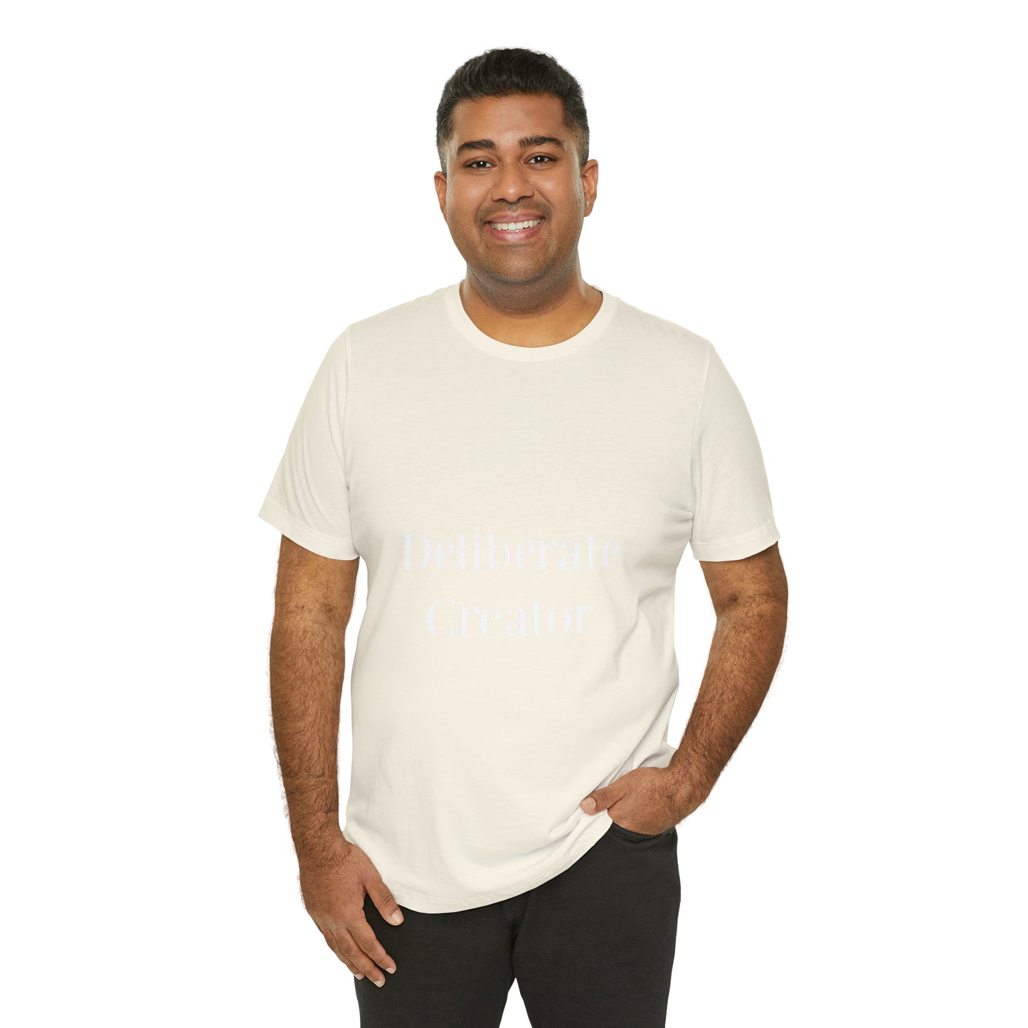 Deliberate creator tee, Unisex Jersey Short Sleeve Tee