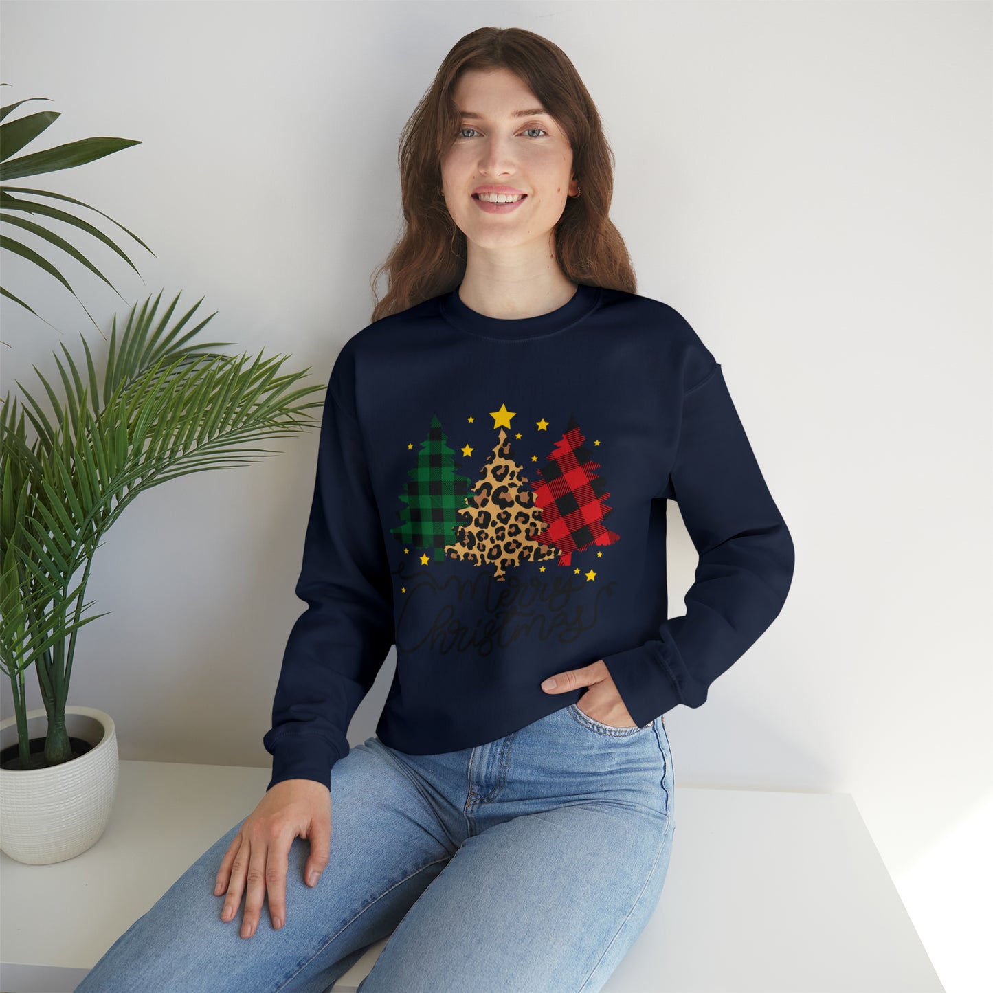Festive AF sweater Pink Merry Bright Christmas Sweatshirt for Women Christmas Shirt Sweater Holiday Christmas gift for her gift for him