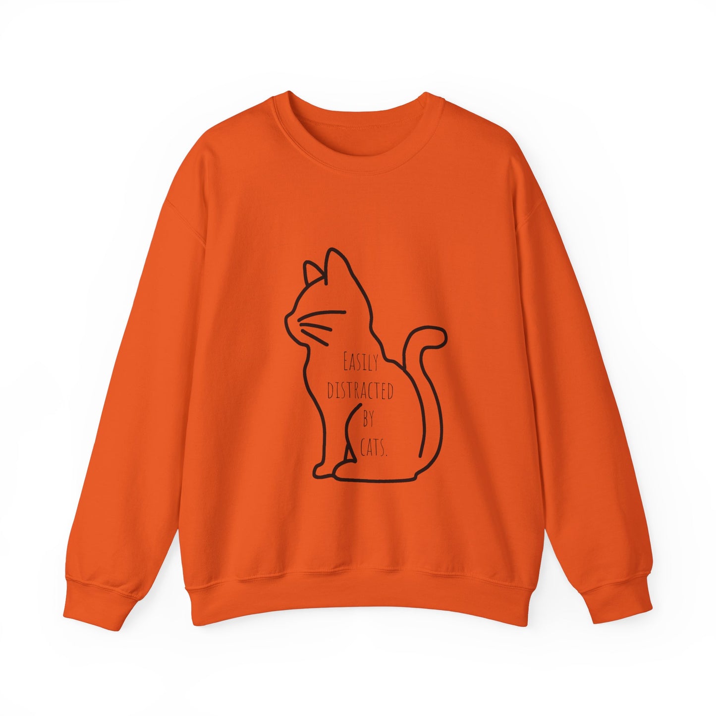 Easily distracted by cats Sweatshirt Christmas gift for cat lover funny cat sweater gift knitting gift for him gift for her best friend gift