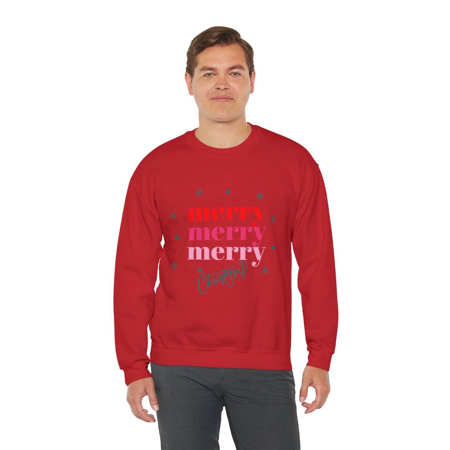 Festive AF sweater Pink Merry Bright Christmas Sweatshirt for Women Christmas Shirt Sweater Holiday Christmas gift for her gift for him