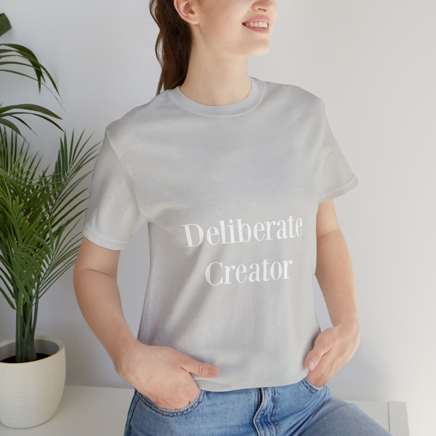 Deliberate creator tee, Unisex Jersey Short Sleeve Tee