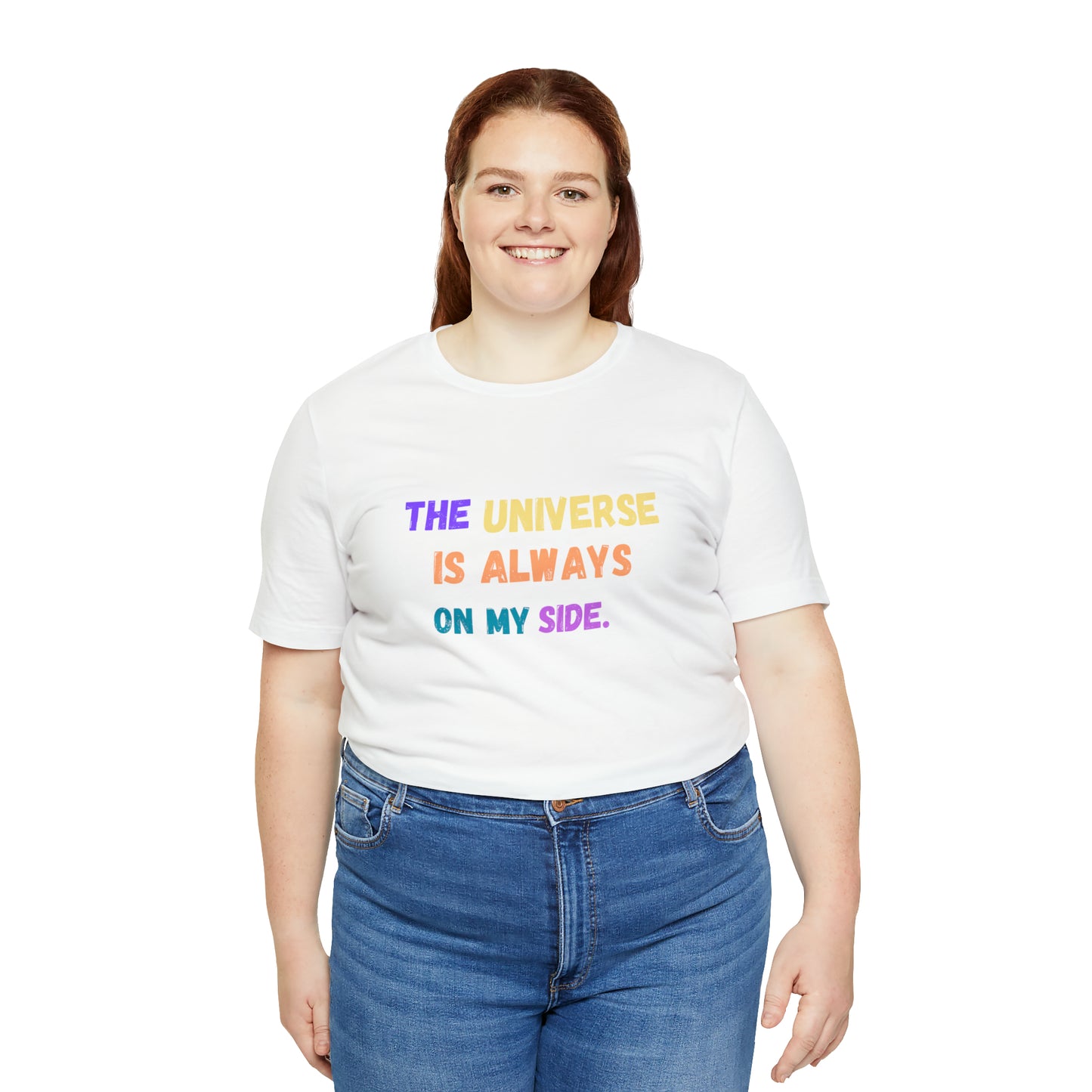 Spiritual shirt universe shirt yogawear gift for him gift for her best friend gift birthday gift Universe is always on my side T-shirt