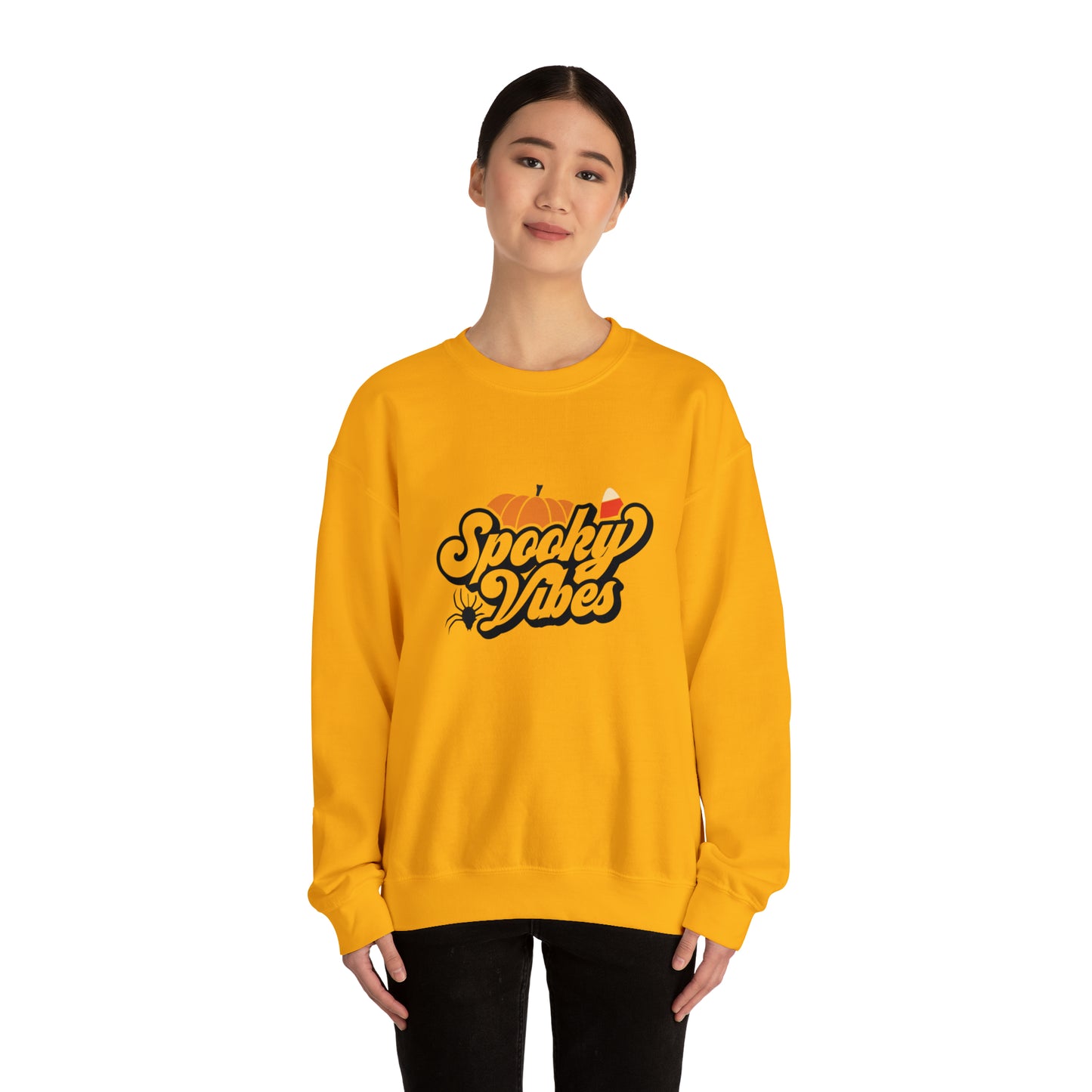 Spooky vibes sweater Halloween sweater ghost fall leaves sweater Halloween Sweatshirt shirt Era Tour sweater best friend gift Unisex gift