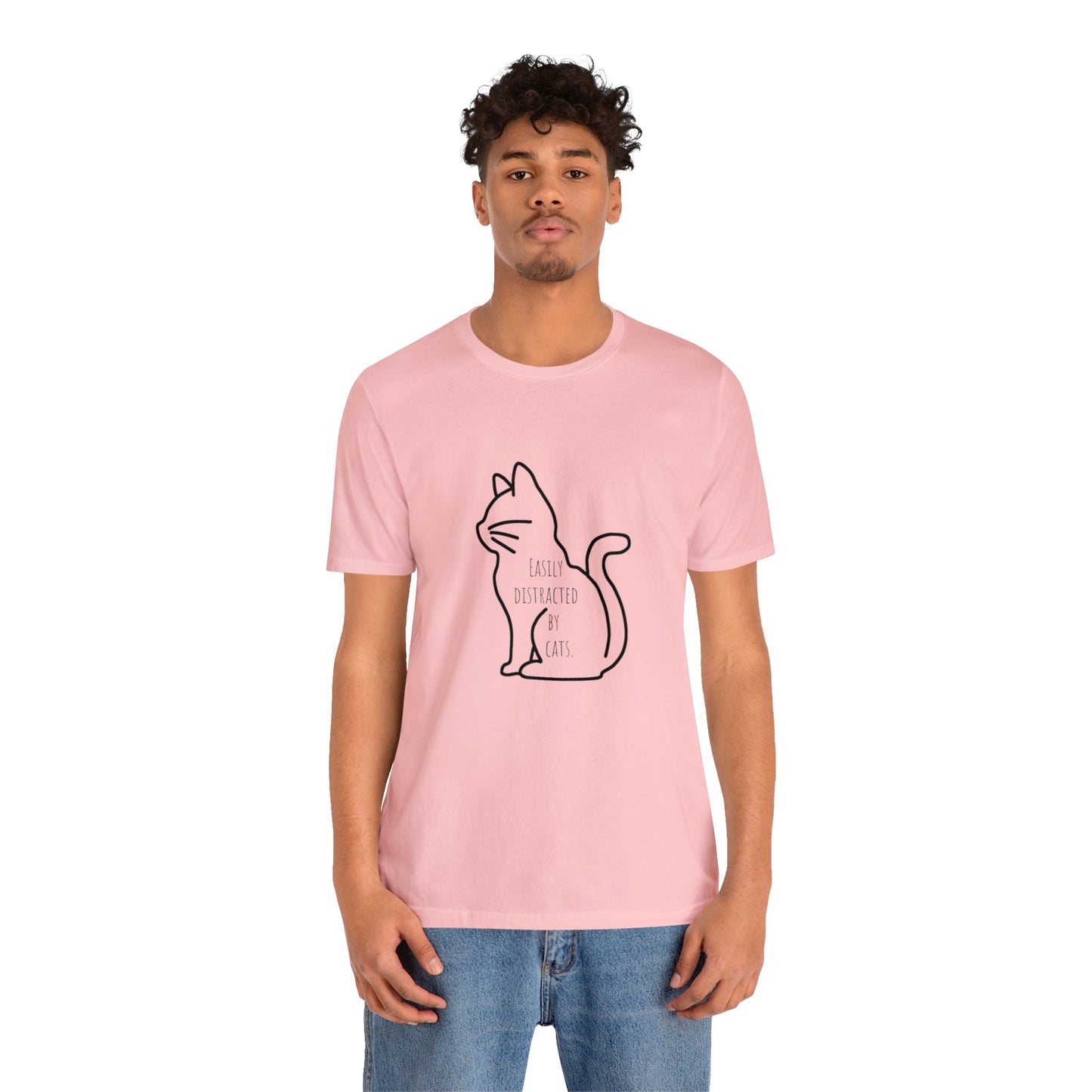 Easily distracted by cats Funny Cat lover shirt anime cat Shirt karma is a cat Gift for Cat Lover Gift for Cat Mom Gift cat dad shirt
