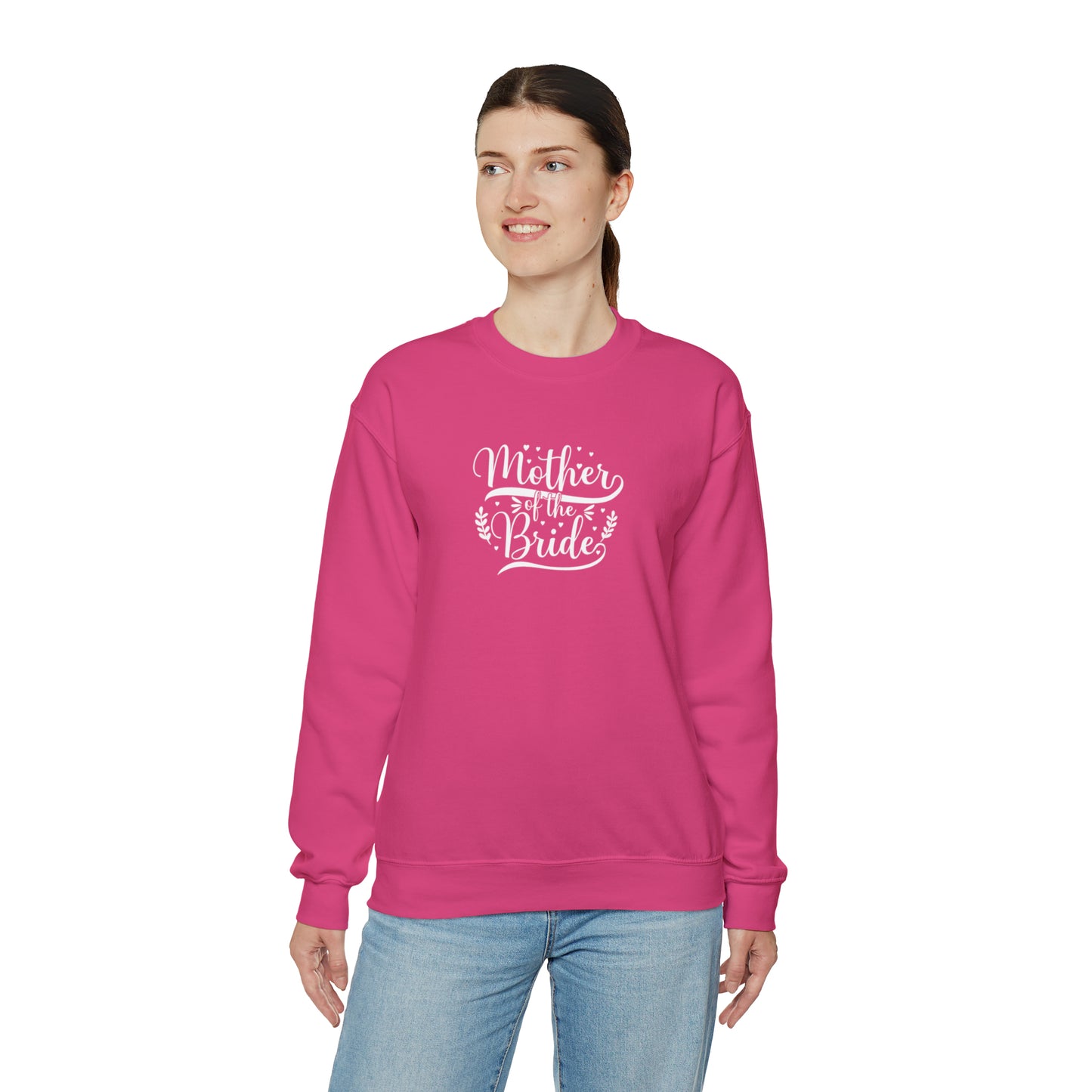 Mother of the bride sweatshirt, Red wedding attire, gift for Mom, bridal party clothes, yoga wear for her, for him, Birthday gift for her