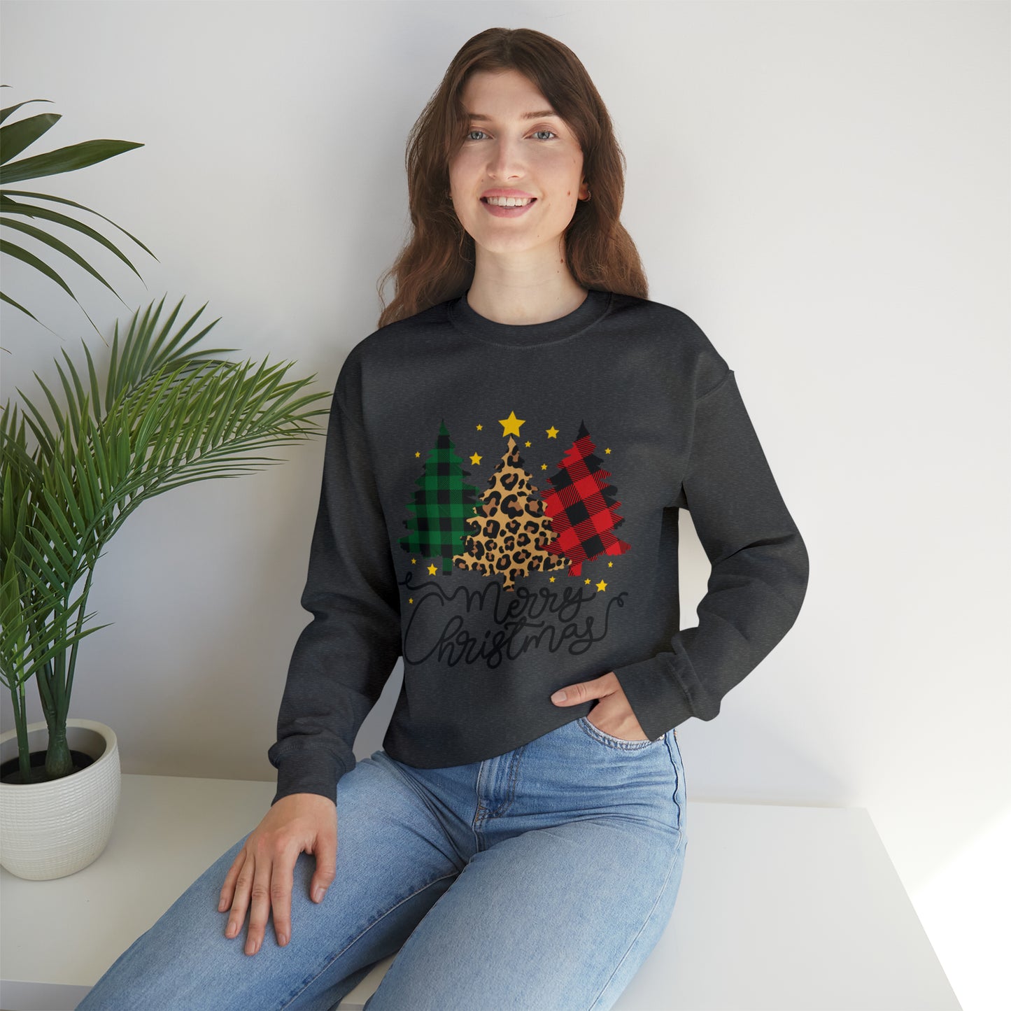 Festive AF sweater Pink Merry Bright Christmas Sweatshirt for Women Christmas Shirt Sweater Holiday Christmas gift for her gift for him