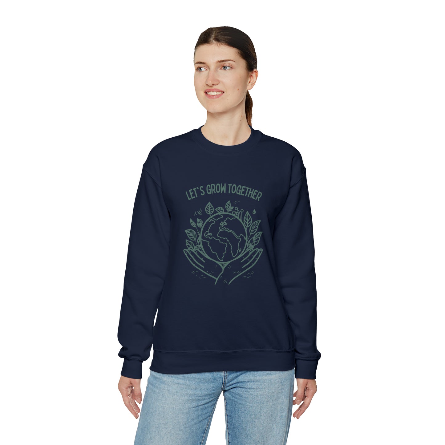 Let's grow together sweater plant lover sweater save the planet sweashirt birthday gift Christmas gifts Sweatshirt Gift for him Gift for her