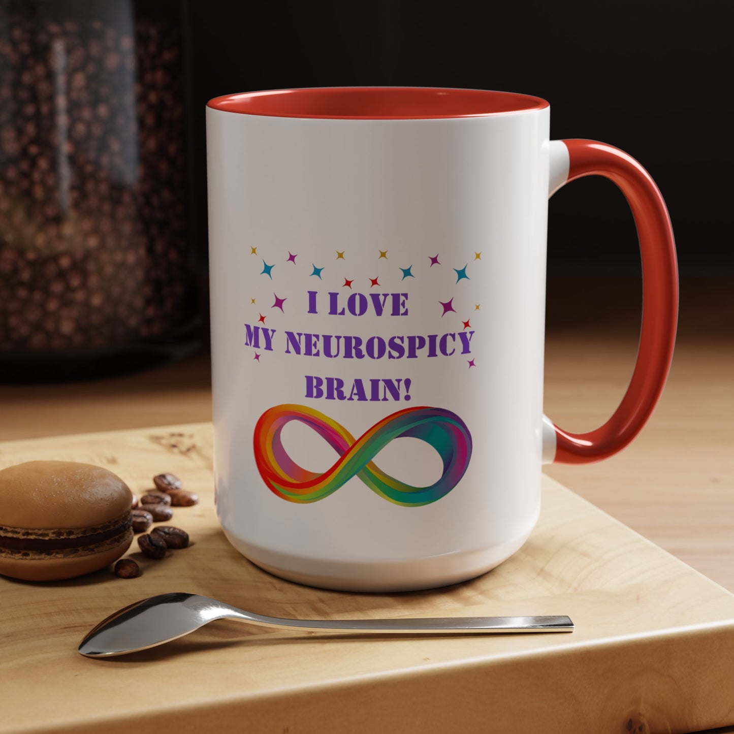 Neurospicy mug Morning affirmation mug I love my neurospicy mug NeuroDivergent mug spectrum gift Christmas gift for her gift for him bestie