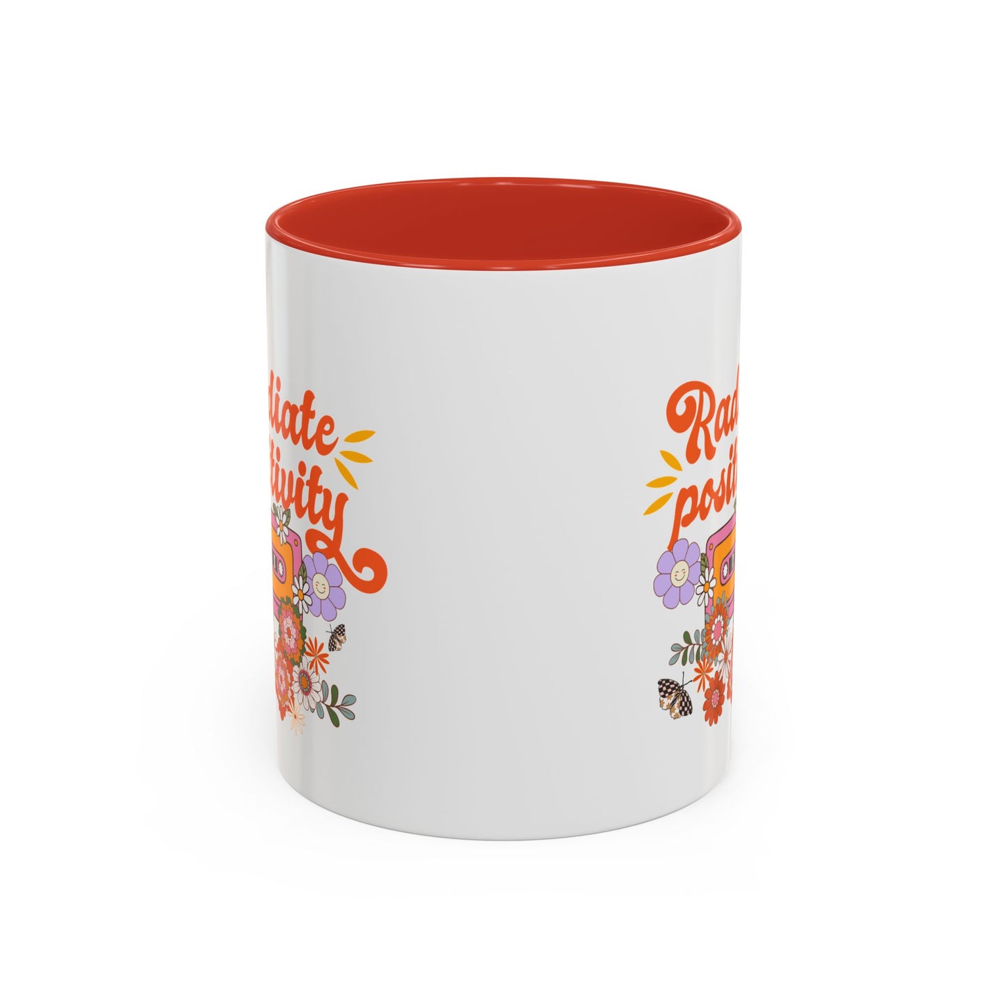 Copy of Radiate positivity mug Morning affirmation mug shining light mug Delulu mug retro gift Christmas gift for her gift for him bestie gift