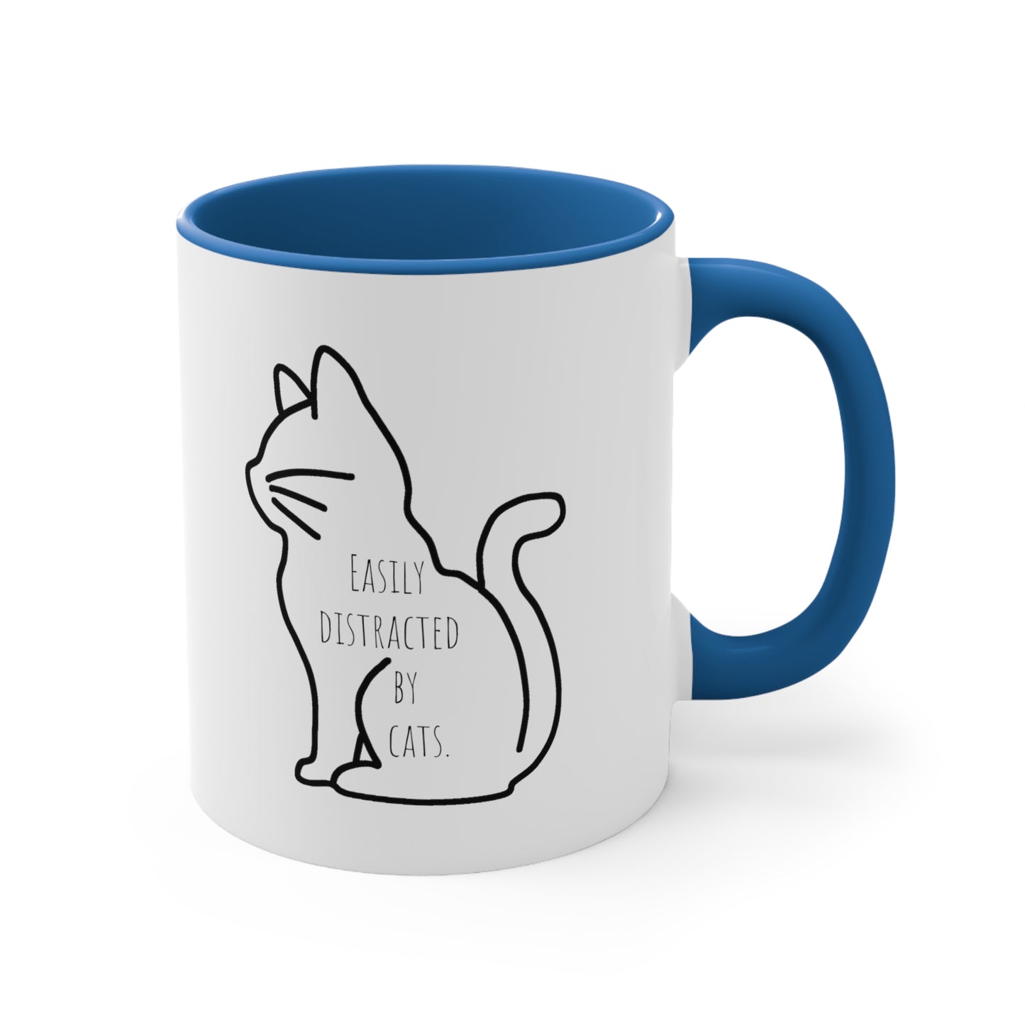 Easily distracted by cats mug 11oz gift Christmas gift for her gift favorite aunt gift coffee lover gift tea gift for her coffee Mug 11oz