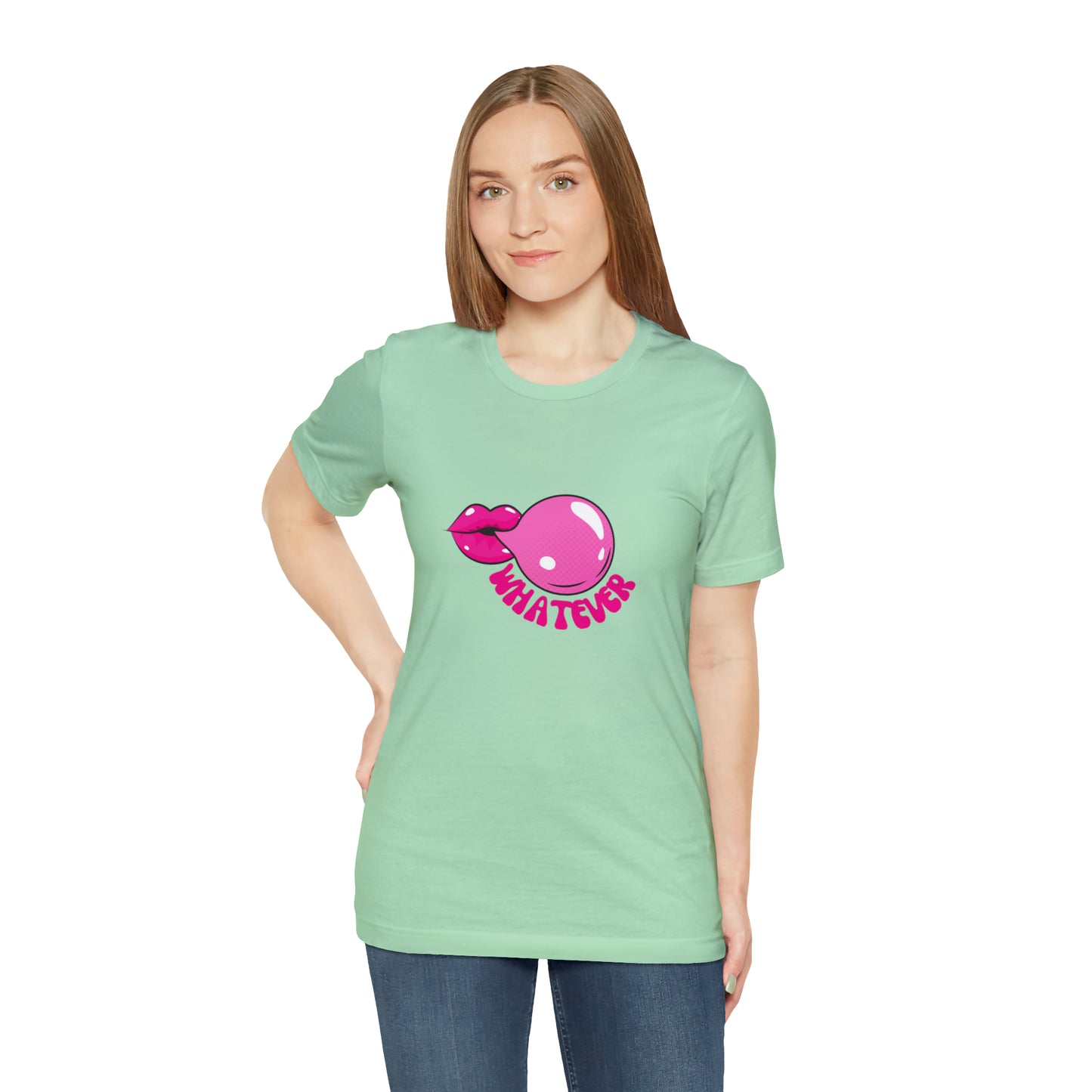 Whatever bubblegum T-Shirt Aesthetic Shirt Trendy Shirt Shirt With Words On Back Positive Gift for him Gift for her boho shirt hippie soul