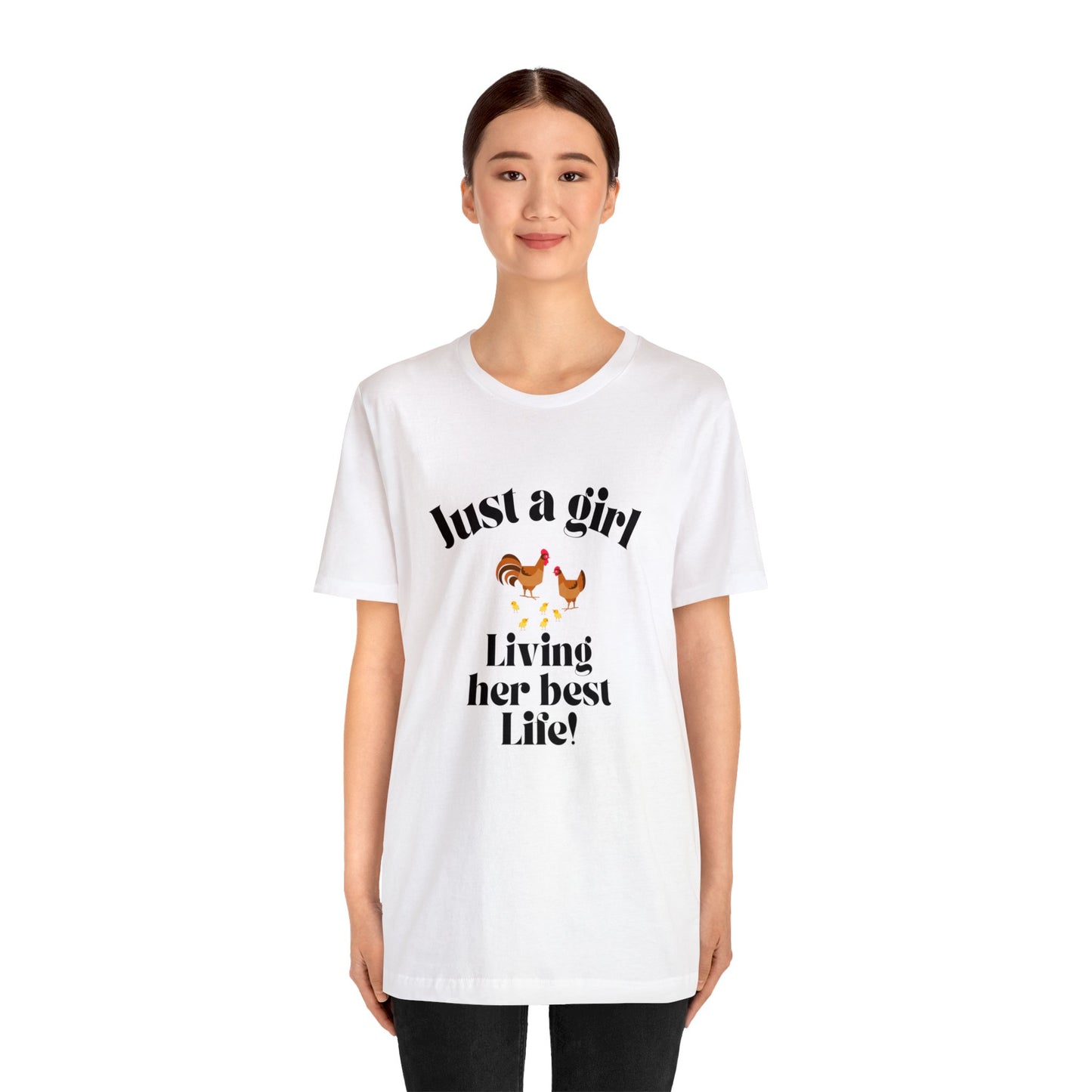 Just a girl who loves chickens shirt funny gift for her chicken shirt girlfriend shirt birthday Shirt Matching travel Tees farm life style