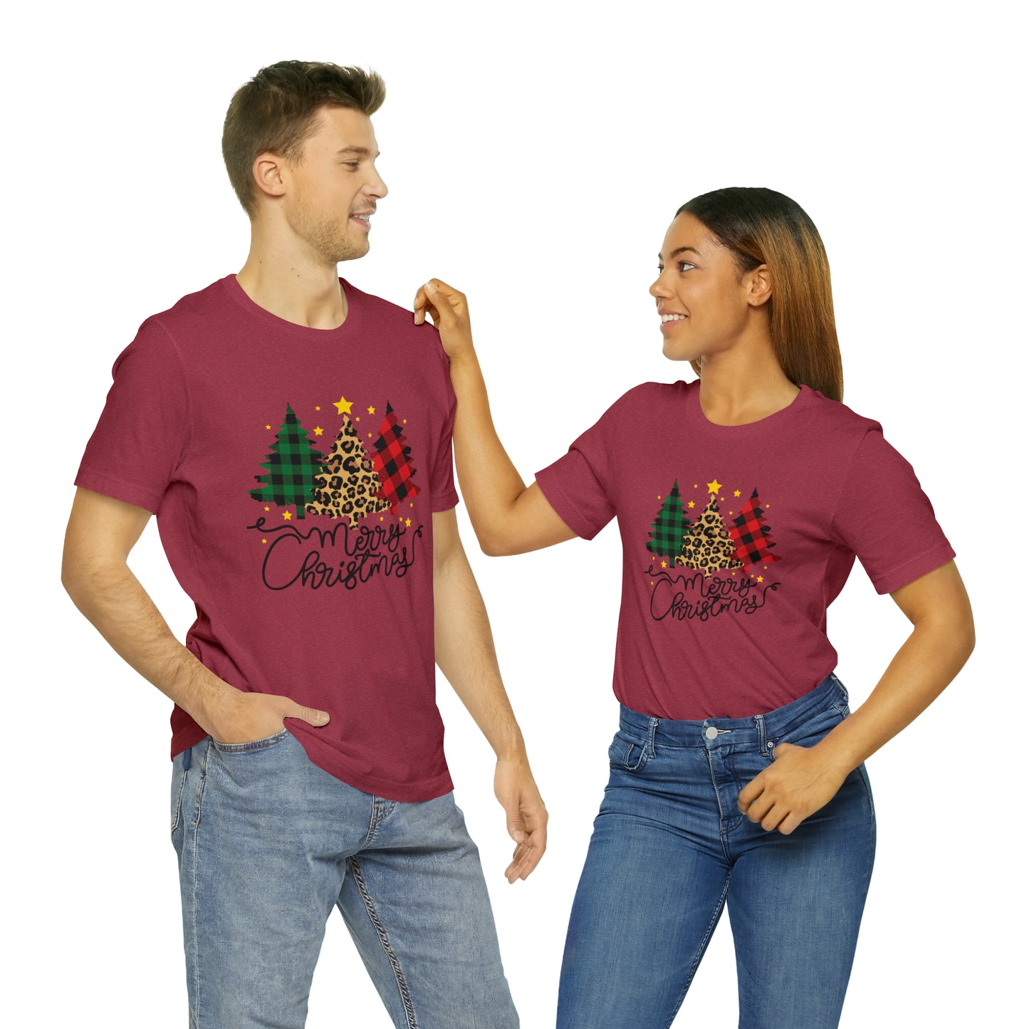 Festive AF shirt Pink Merry Bright Christmas Tshirt for Women Men Christmas Shirt Sweater Holiday Christmas gift for her gift for him Plaid