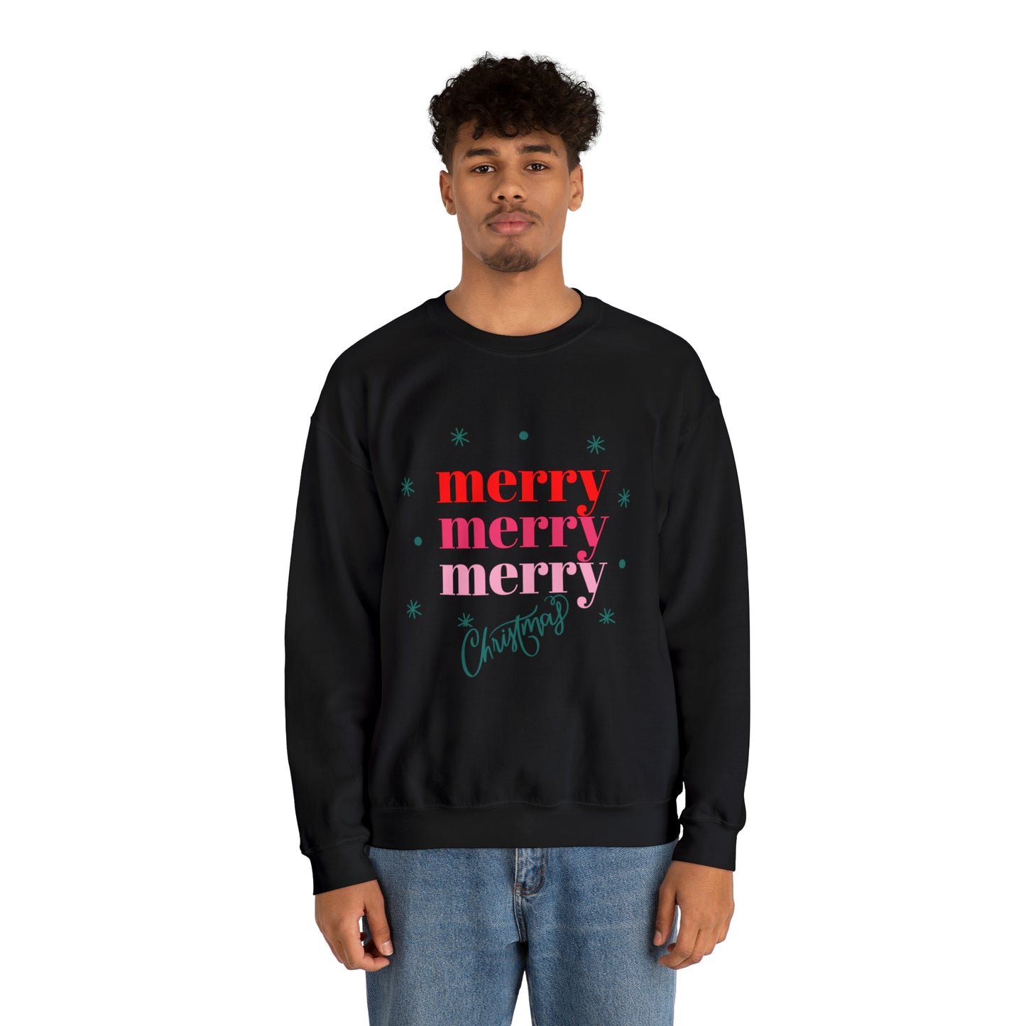 Festive AF sweater Pink Merry Bright Christmas Sweatshirt for Women Christmas Shirt Sweater Holiday Christmas gift for her gift for him