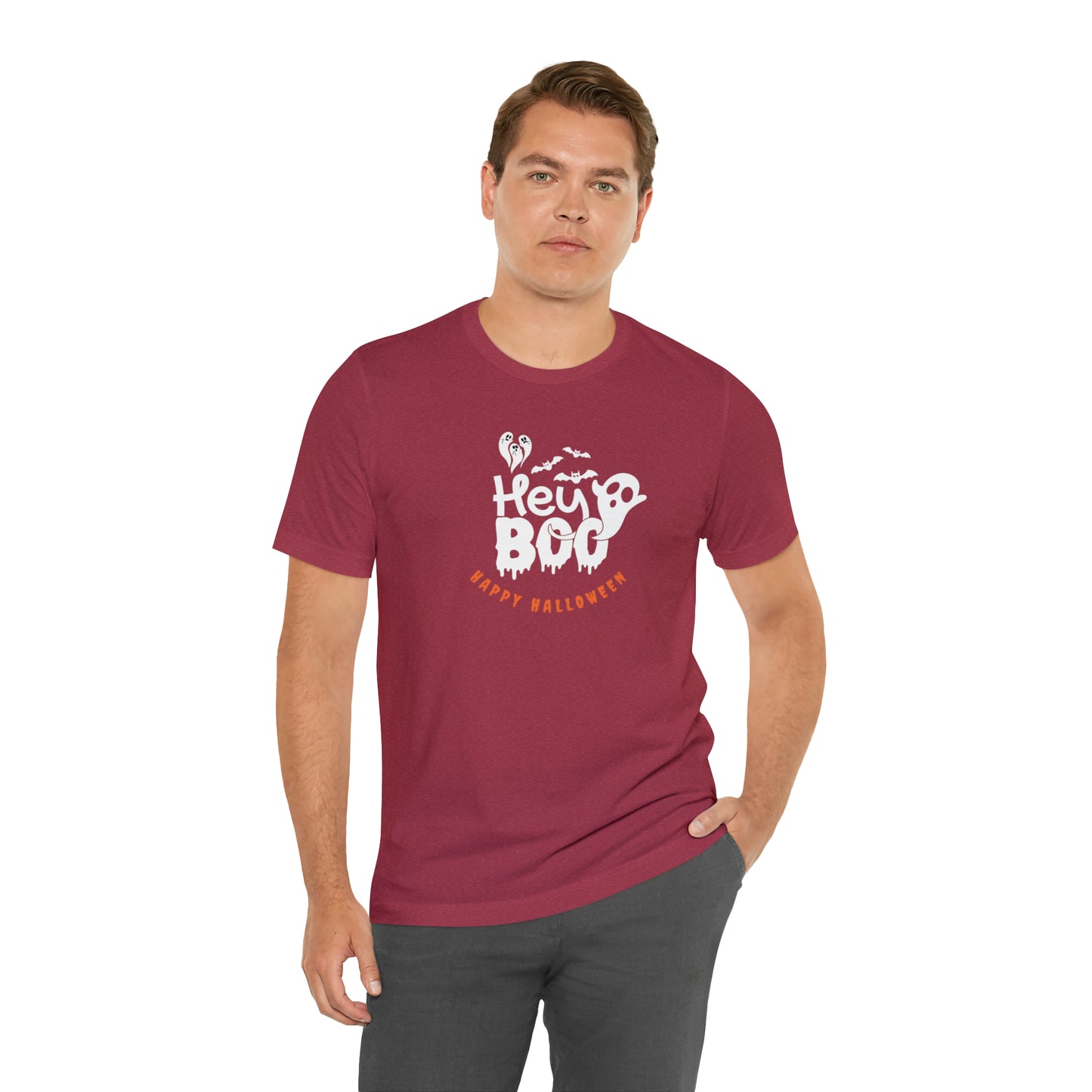 Happy Halloween shirt,Hey boo ghost Halloween tshirt, Halloween Sweatshirt,Spooky Season T Shirt,Retro Halloween Sweater,Christmas gift,