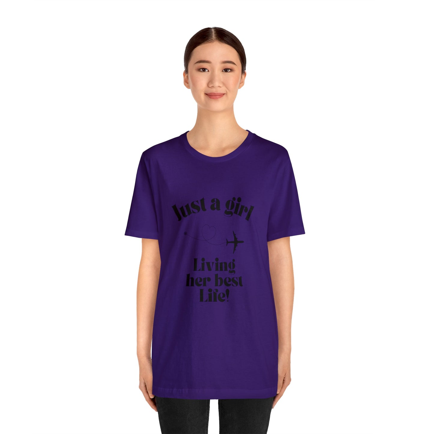 Just a girl living her best life shirt funny travel gift for her chicken shirt girlfriend shirt birthday Shirt Matching travel Tees