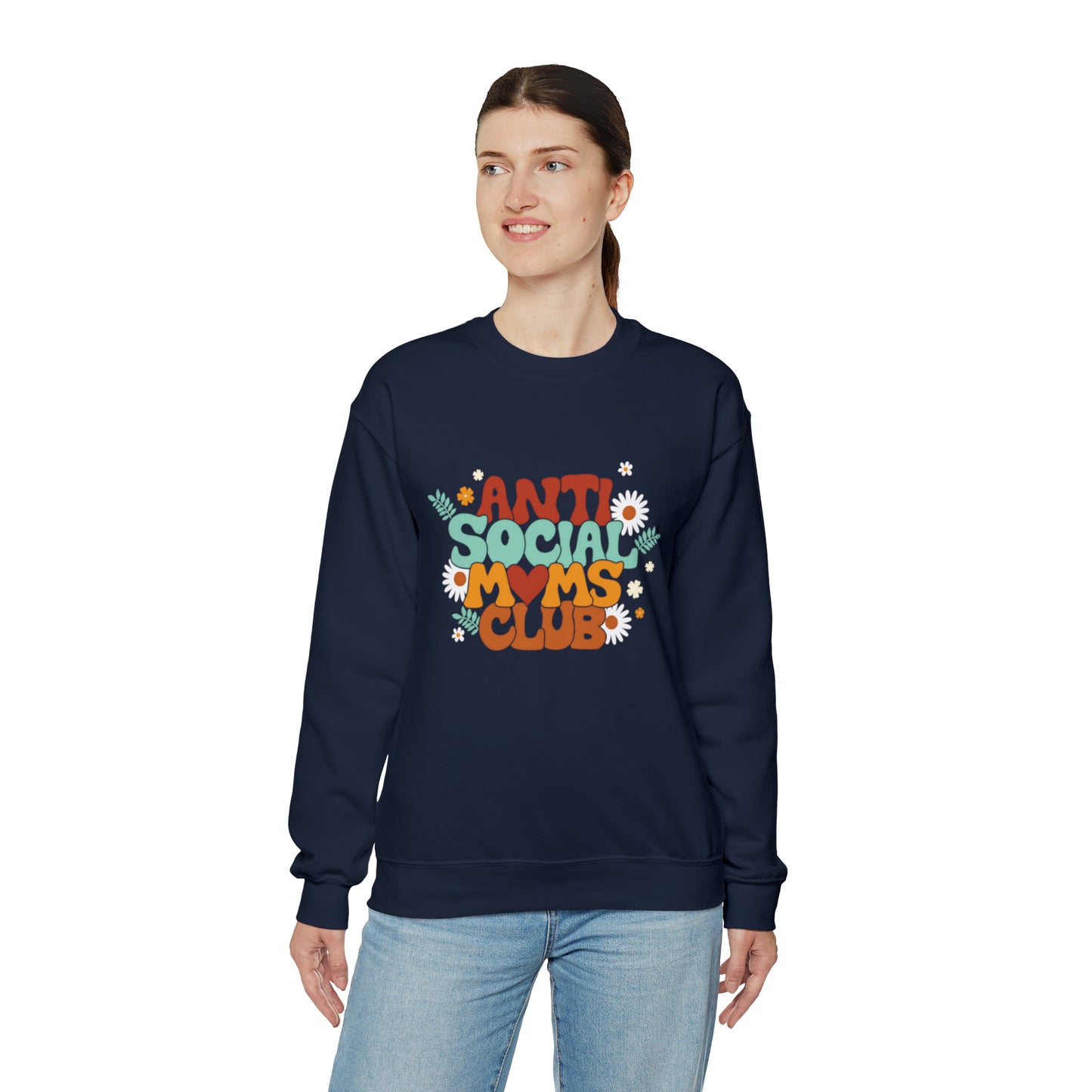 Anti social moms club sweatshirt, Mama Mother Mom sweatshirt, Gift for mom, Christmas gift for her,for him,Birthday gift for her