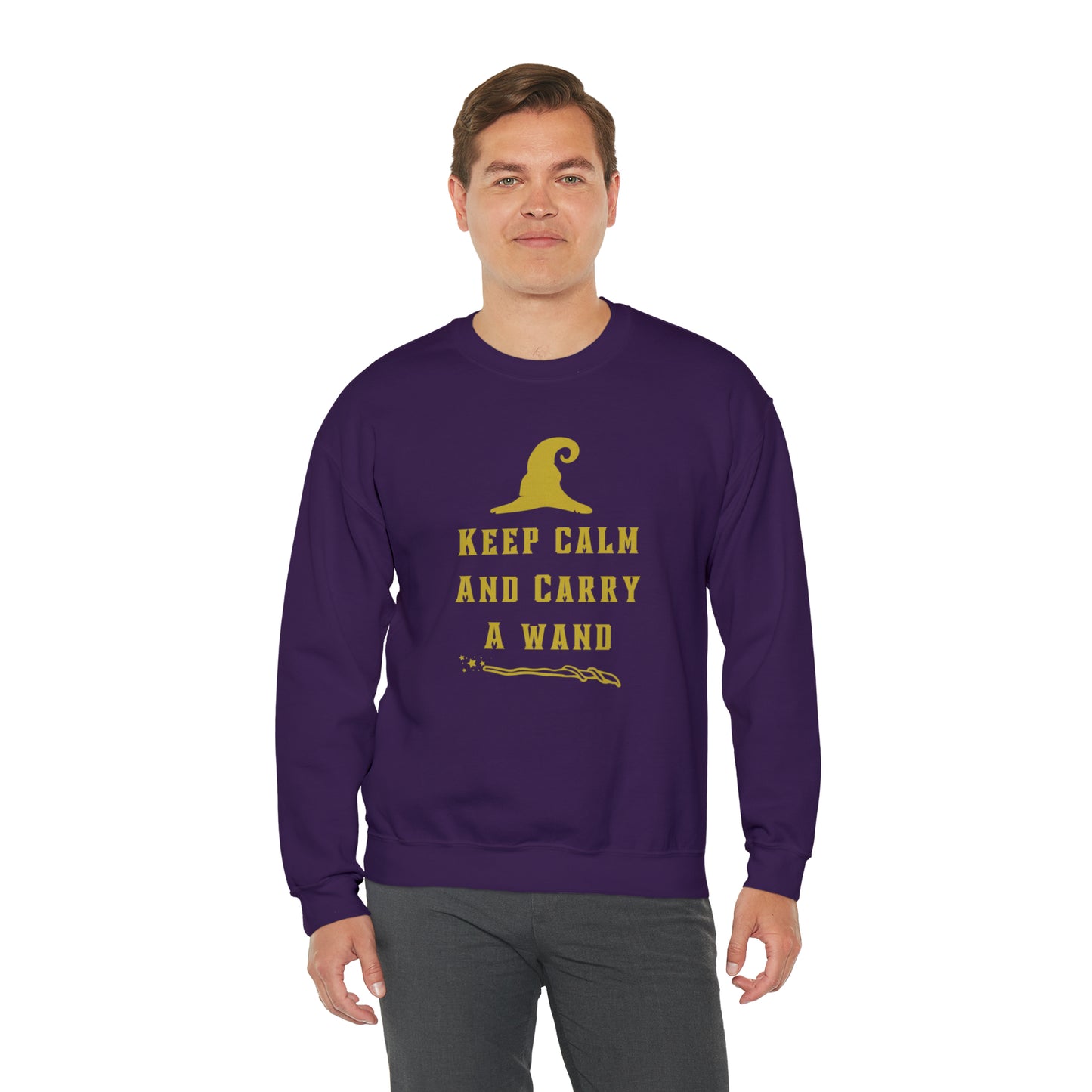 Mischief Manager Hogwarts sweater keep calm carry a wand sweatshirt Halloween sweater Universal Studios Christmas gift for her gift for him