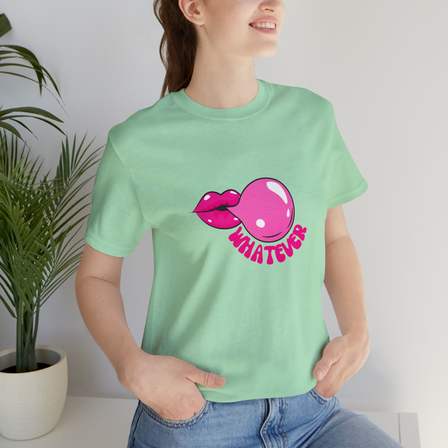 Whatever bubblegum T-Shirt Aesthetic Shirt Trendy Shirt Shirt With Words On Back Positive Gift for him Gift for her boho shirt hippie soul