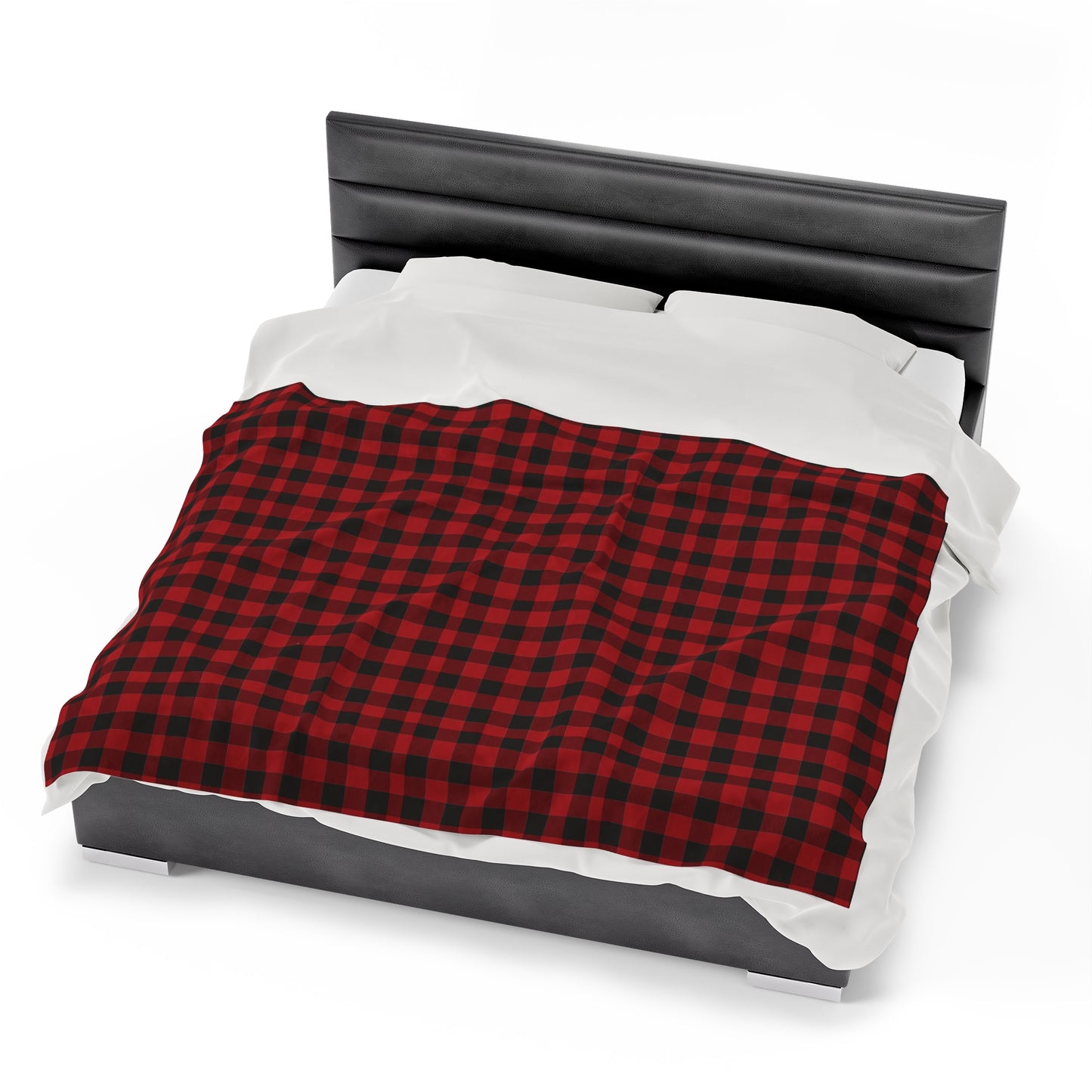 Plaid Christmas Blanket holiday blanket christmas movie watching blanket Merry christmas blanket Velveteen Plush Blanket