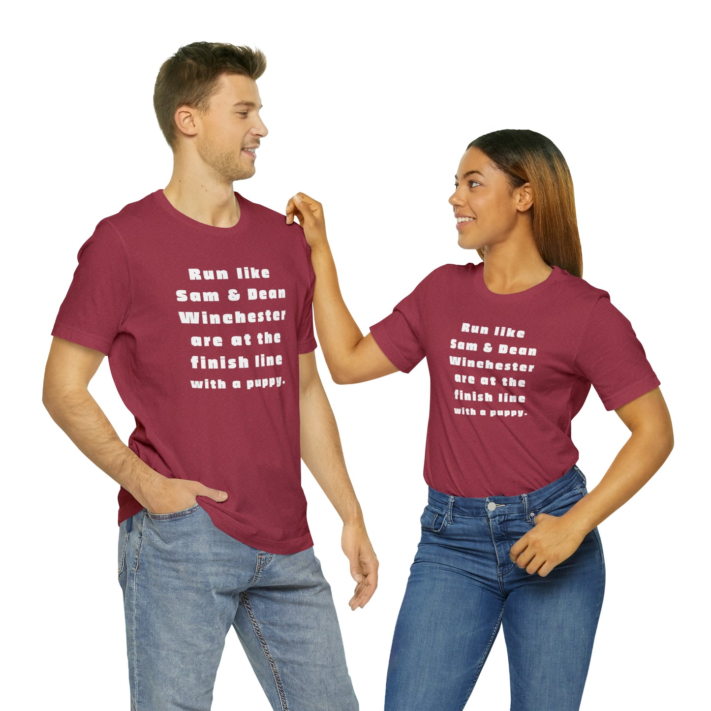 Winchester fans work out shirt Gym top sam and dean Tshirt Gift for her Gift for him Funny gift for her gift for him yoga Women's Tee