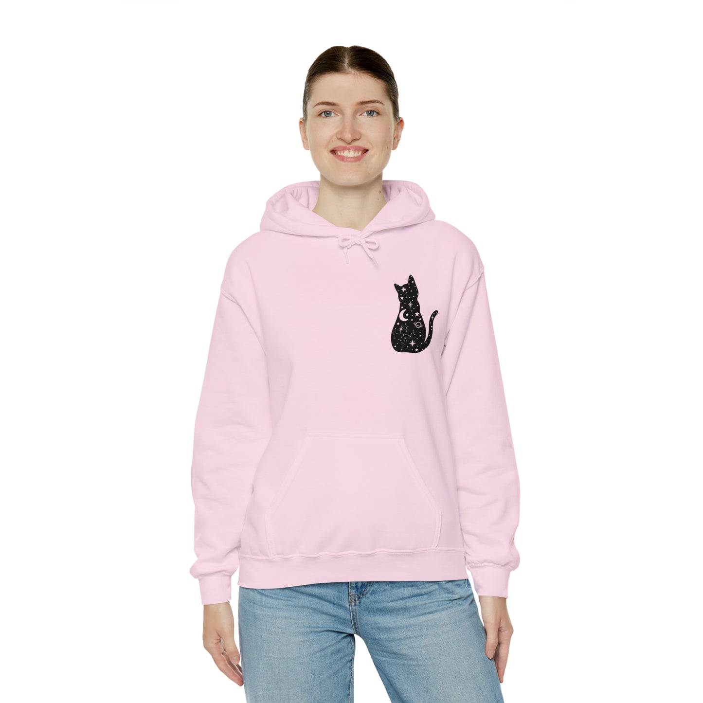 Halloween Sweatshirt Black Cat Shirt Halloween Sweater Halloween Cat Sweatshirt Gift for Cat Lover Gift Black Cat Gift for Cat Mom Gift Moon