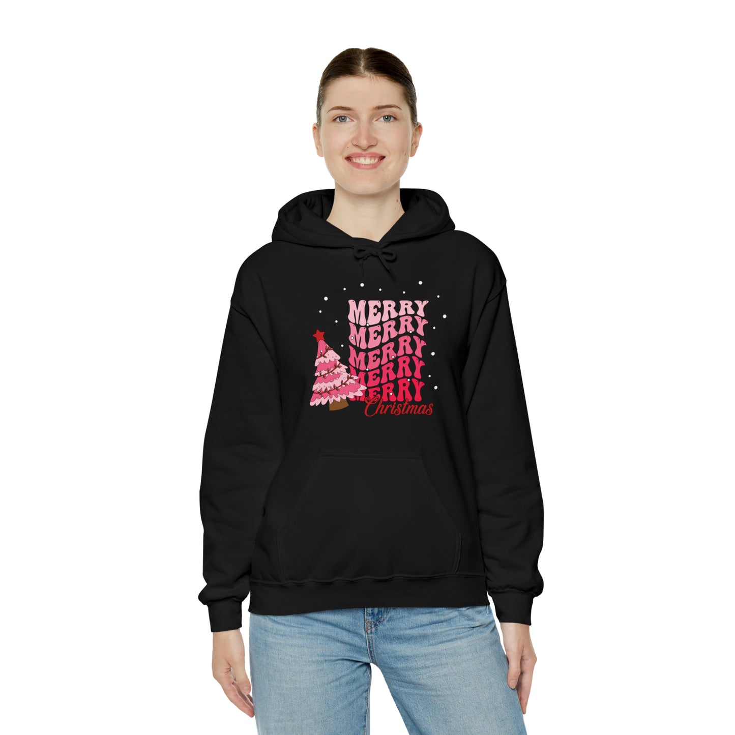 Festive AF hoodie blue Merry Bright Christmas Sweatshirt for Women Men Christmas Sweater Holiday Christmas gift for her gift for him
