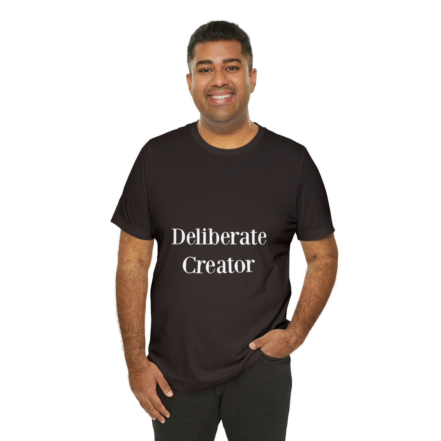 Deliberate creator tee, Unisex Jersey Short Sleeve Tee