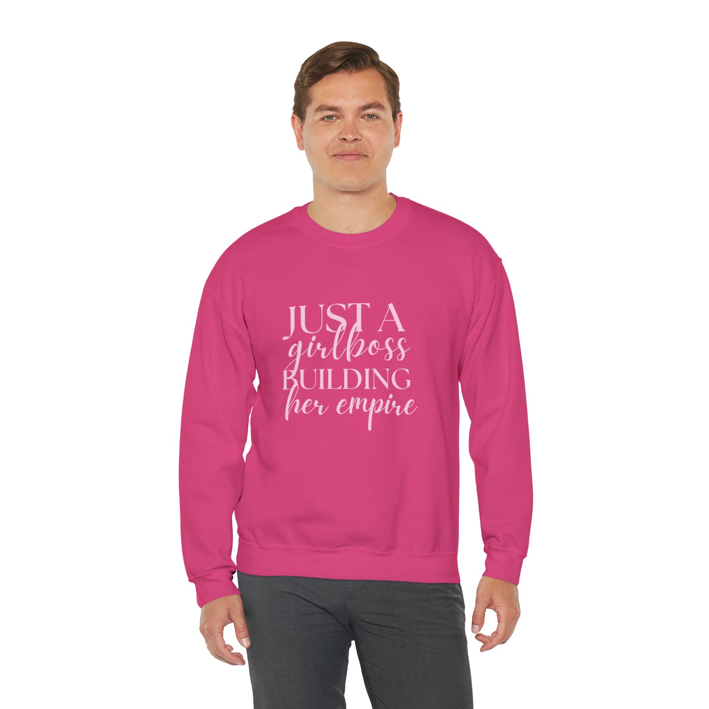 Boss Babe sweatshirt,Girlboss Sweatshirt, Just a girlboss building her empire, Bossbabe sweater,Christmas gift for her,Birthday gift