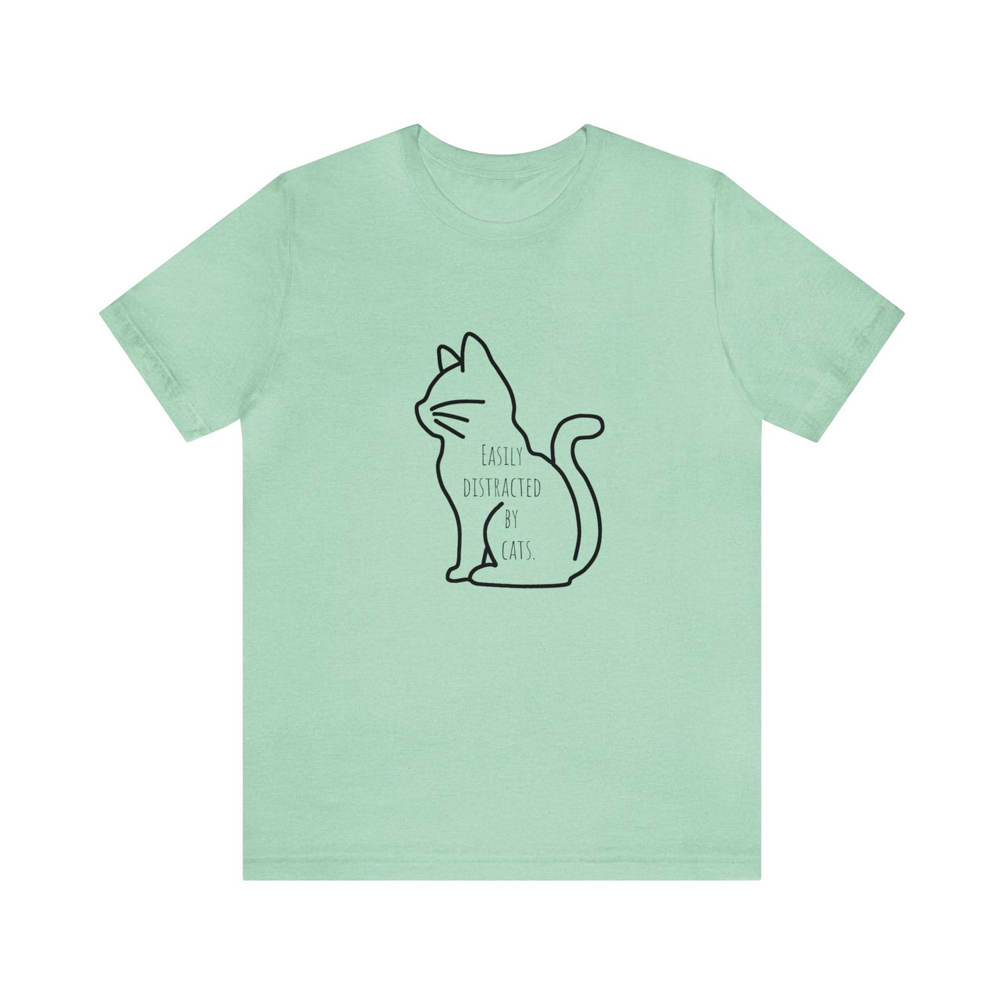 Easily distracted by cats Funny Cat lover shirt anime cat Shirt karma is a cat Gift for Cat Lover Gift for Cat Mom Gift cat dad shirt
