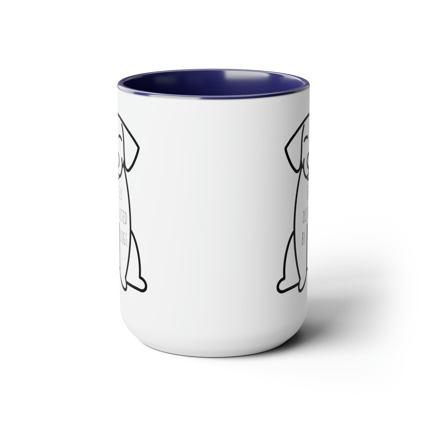 Easily distracted by dogs mug Supervisor mug Floral mug gift for her Mug funny gift for wife Coffee Mugs tea Christmas gift 15oz