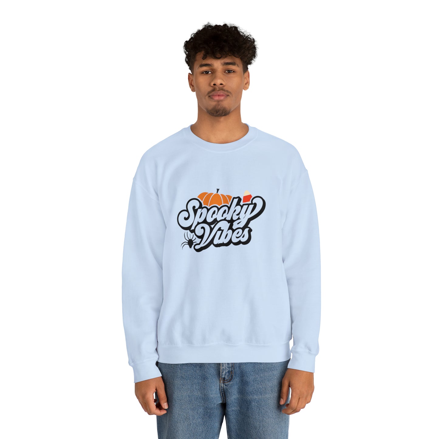 Spooky vibes sweater Halloween sweater ghost fall leaves sweater Halloween Sweatshirt shirt Era Tour sweater best friend gift Unisex gift