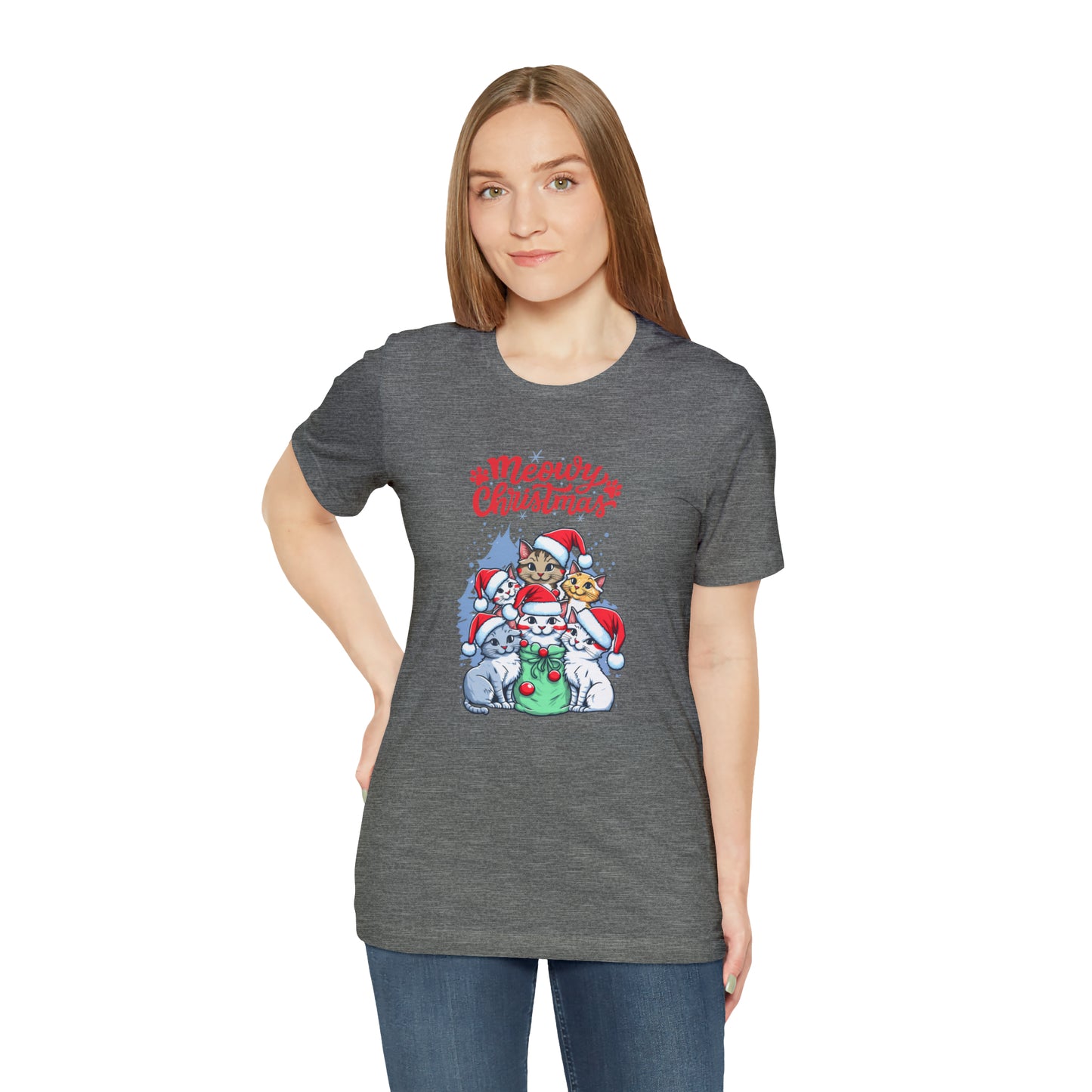 Cute Cat Christmas shirt funny dog Christmas tee Matching Family Christmas Shirt Family Christmas Shirt Matching Xmas Tees Custom