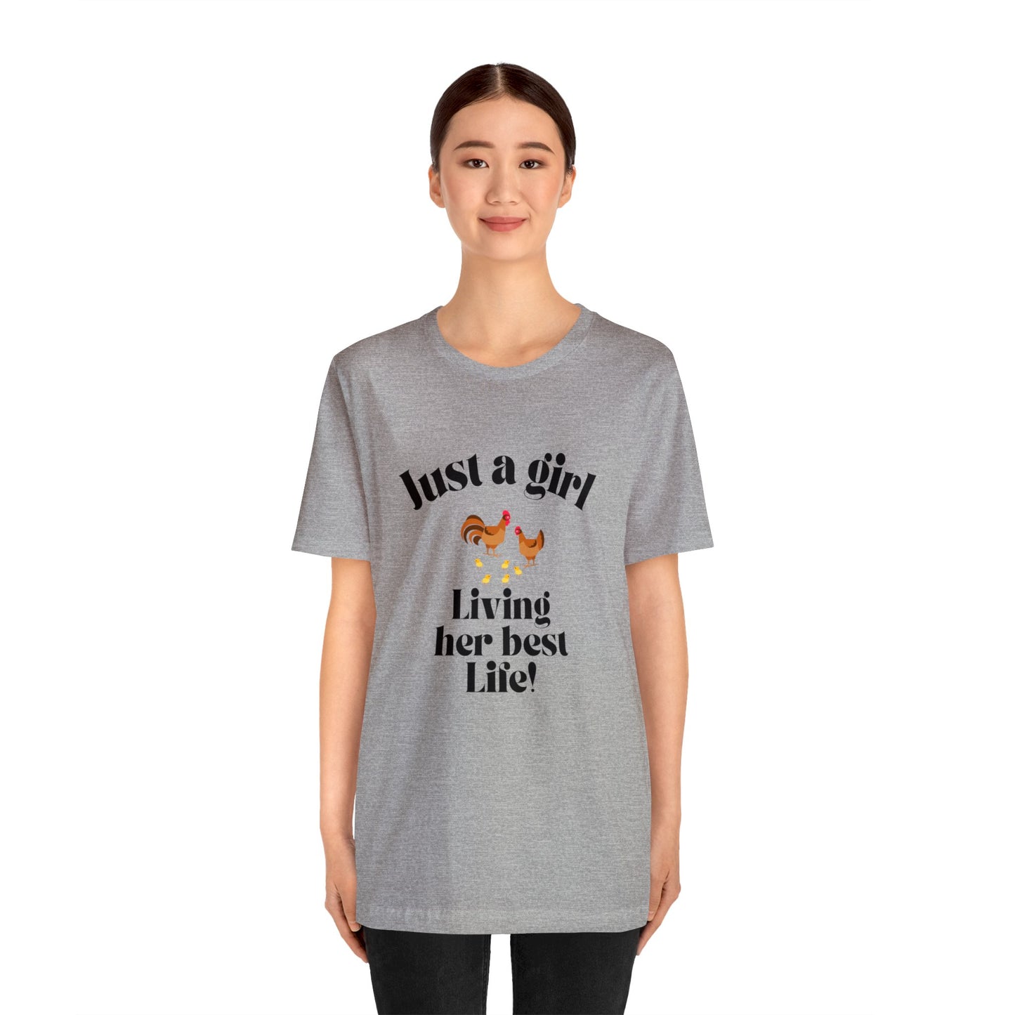 Just a girl who loves chickens shirt funny gift for her chicken shirt girlfriend shirt birthday Shirt Matching travel Tees farm life style