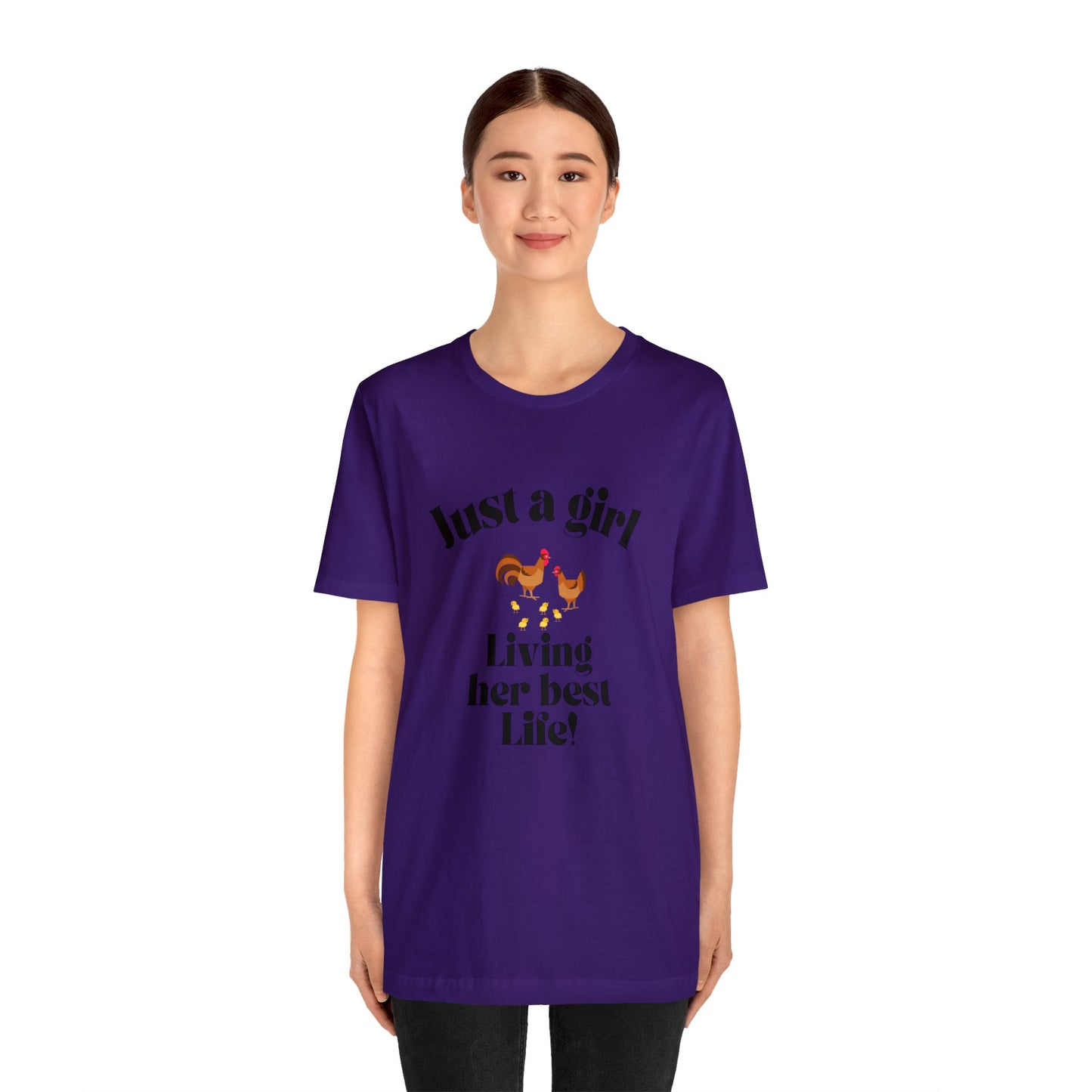 Just a girl who loves chickens shirt funny gift for her chicken shirt girlfriend shirt birthday Shirt Matching travel Tees farm life style