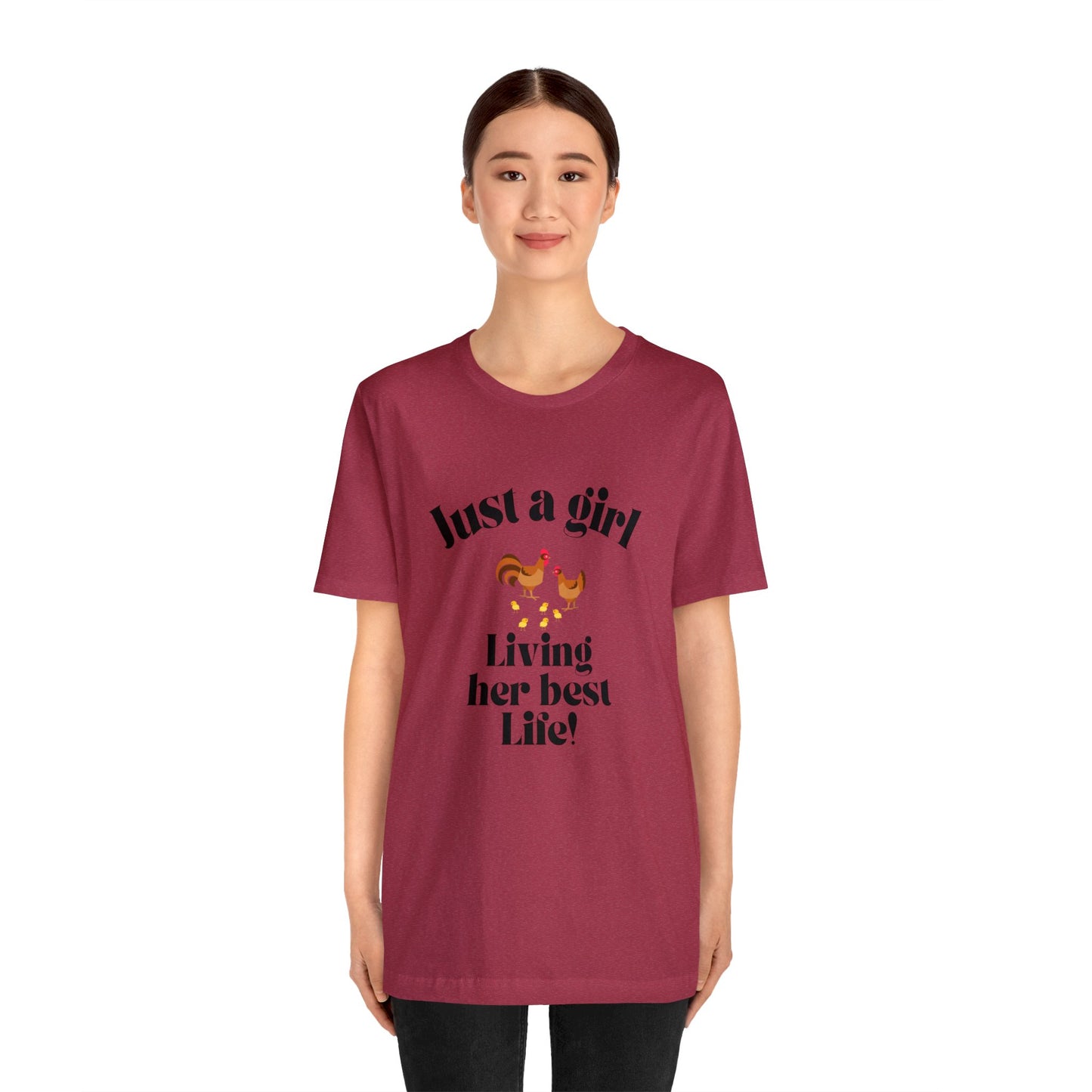 Just a girl who loves chickens shirt funny gift for her chicken shirt girlfriend shirt birthday Shirt Matching travel Tees farm life style
