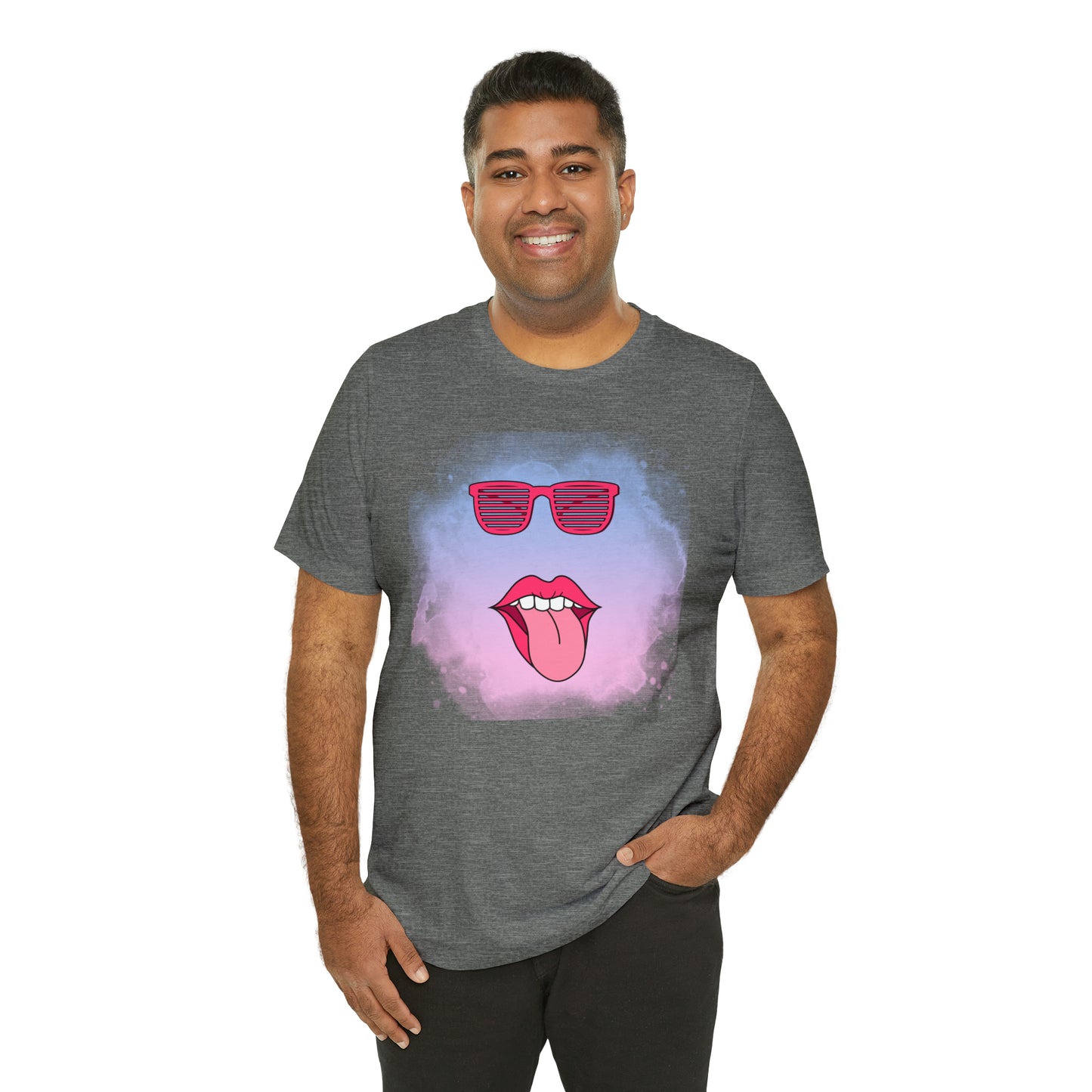 Lip Sunglasses t-shirt, Bubble gum kiss shirt,Pink Gum Shirt,Galantine gift travel shirt,best friend trip,girls vacation trip, Unisex Jersey