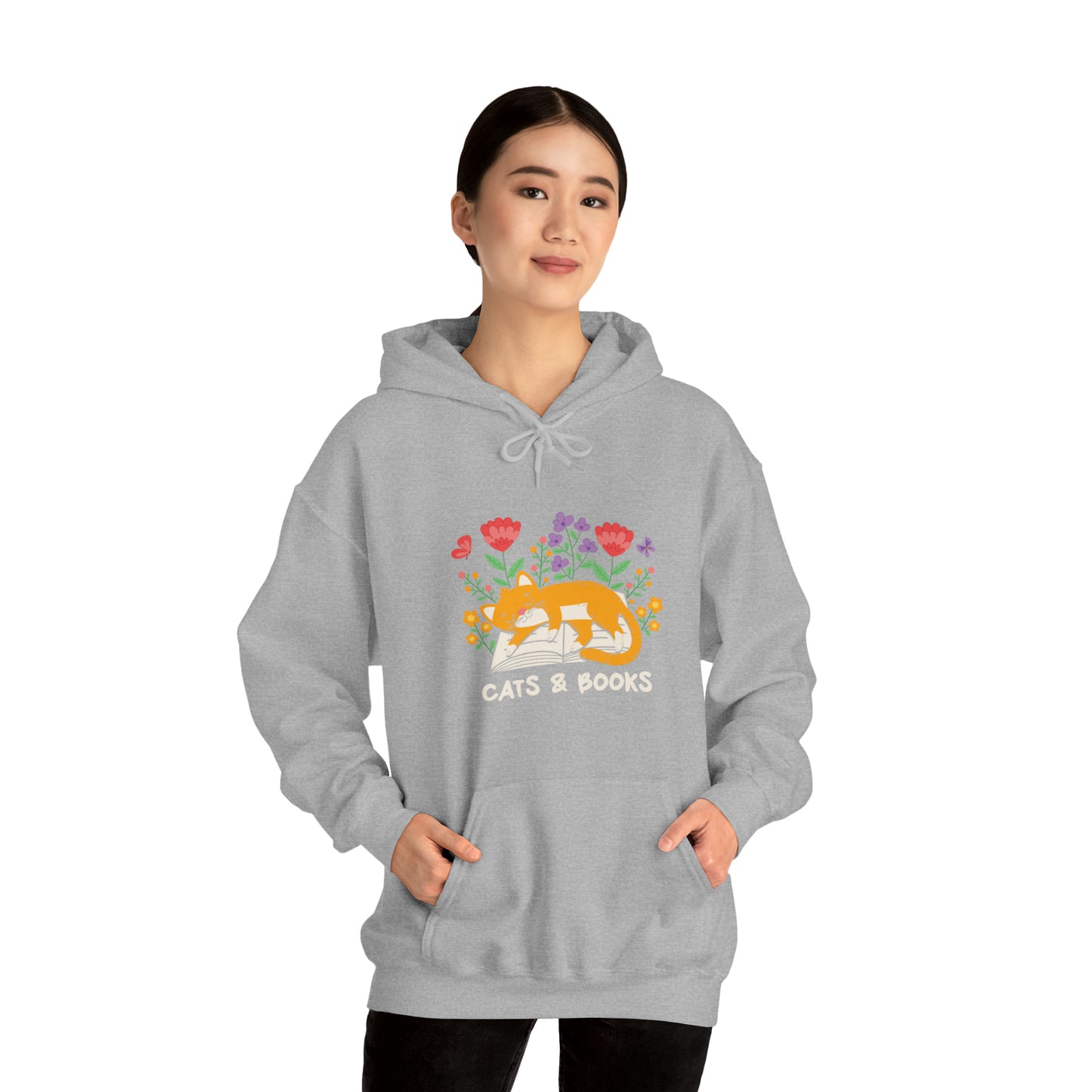 Cat Mom Shirt Cat Lover Tee Cute Book Cat Shirt Floral Book Shirt Book Lover Sweatshirt Reader Bookish Tee Cat Themed Gift For Women for men