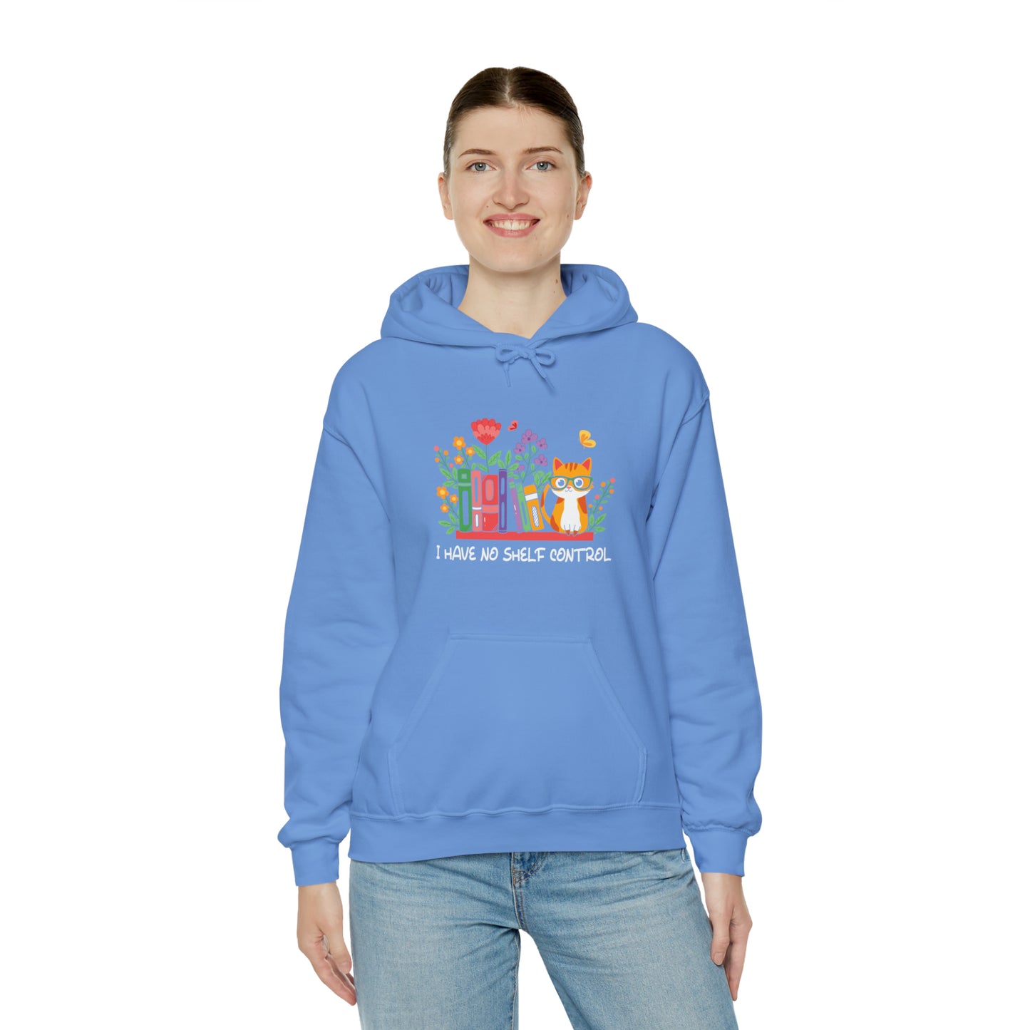 Cat lover hoodie book lover sweater BookShelf control orange cat Shirt Halloween Cat Sweatshirt Gift for Cat Lover Gift for Cat Mom Gift