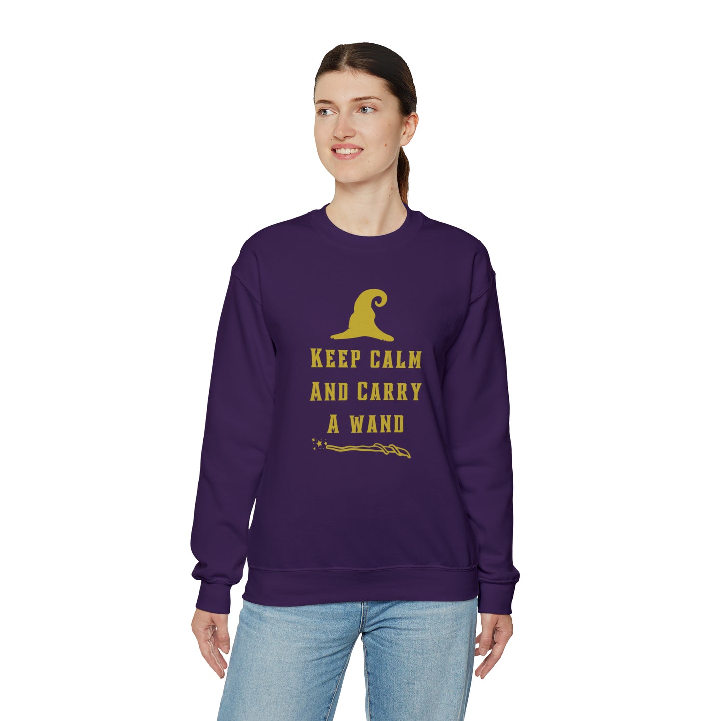 Mischief Manager Hogwarts sweater keep calm carry a wand sweatshirt Halloween sweater Universal Studios Christmas gift for her gift for him