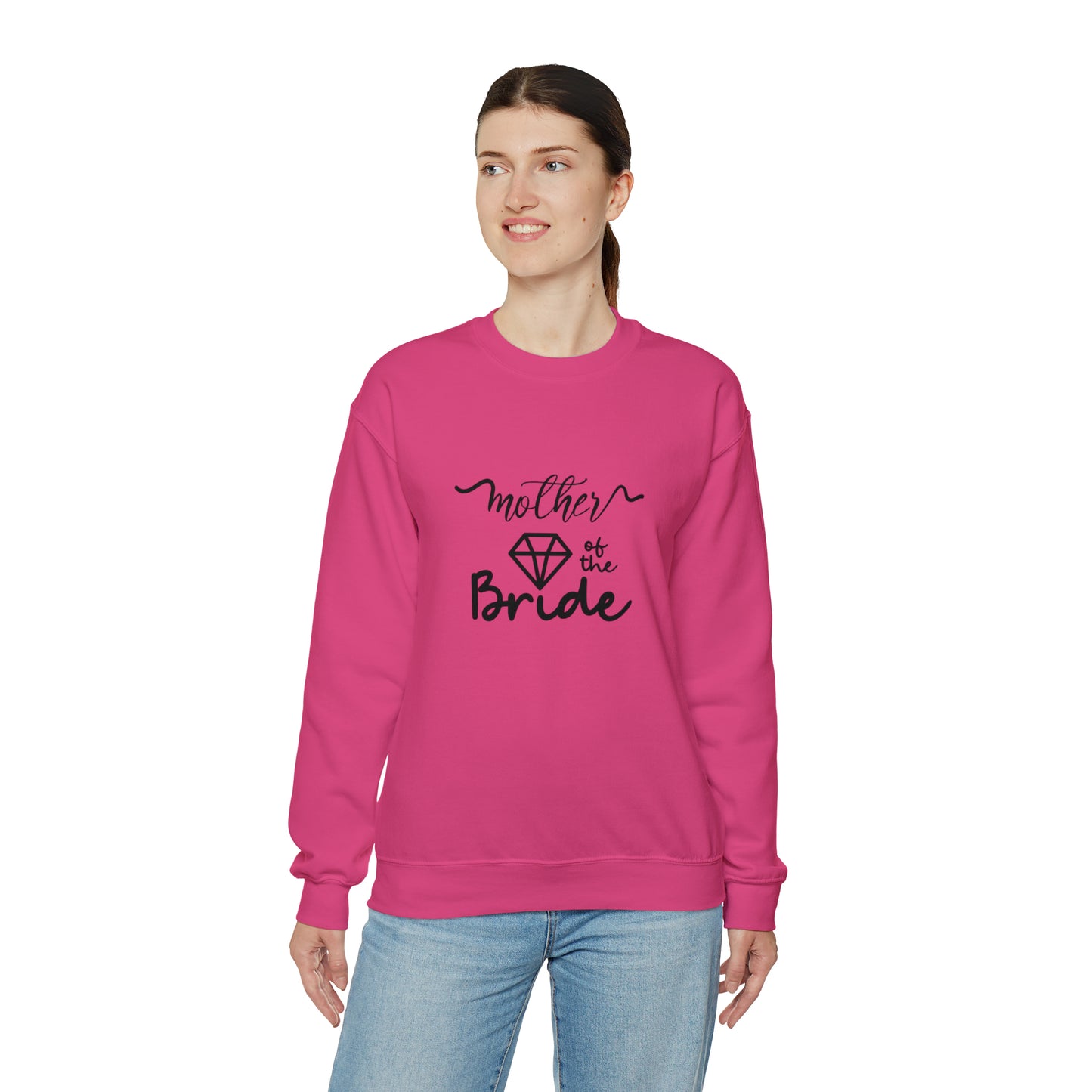 Mother of the bride sweatshirt, wedding attire, gift for Mom, bridal party clothes, yoga wear for her, for him,Birthday gift for her