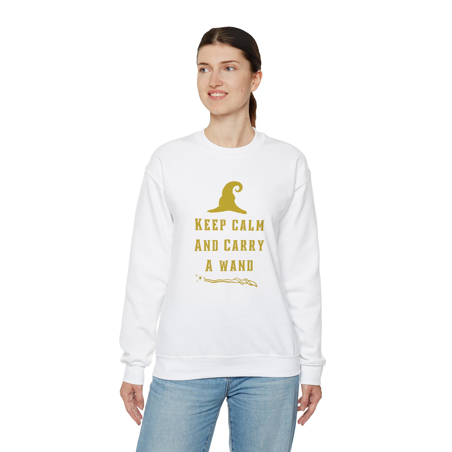 Mischief Manager Hogwarts sweater keep calm carry a wand sweatshirt Halloween sweater Universal Studios Christmas gift for her gift for him