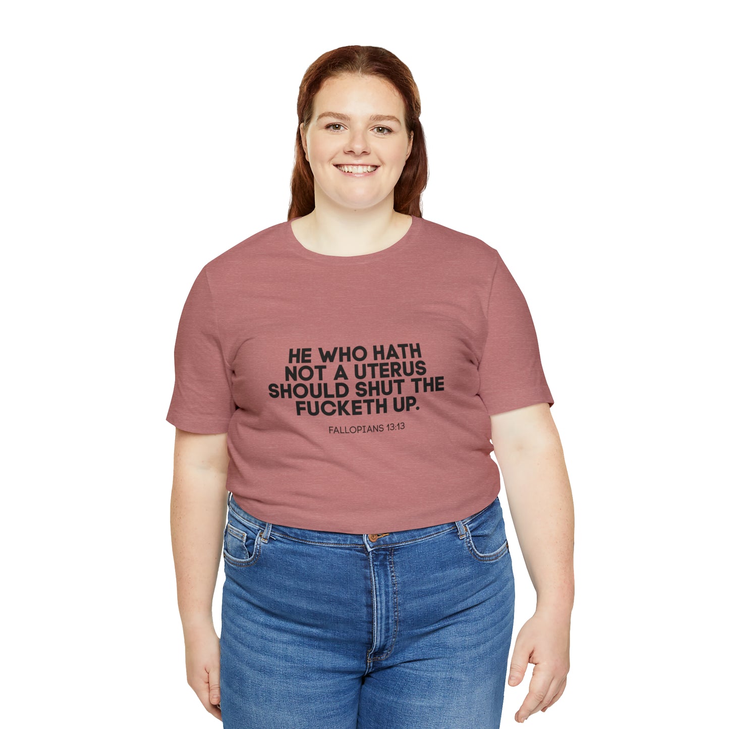 He who hath no uterus should shut the fucketh up shirt, Women's rights crop top, human rights, march shirt,Champion Women's Cropped T-Shirt
